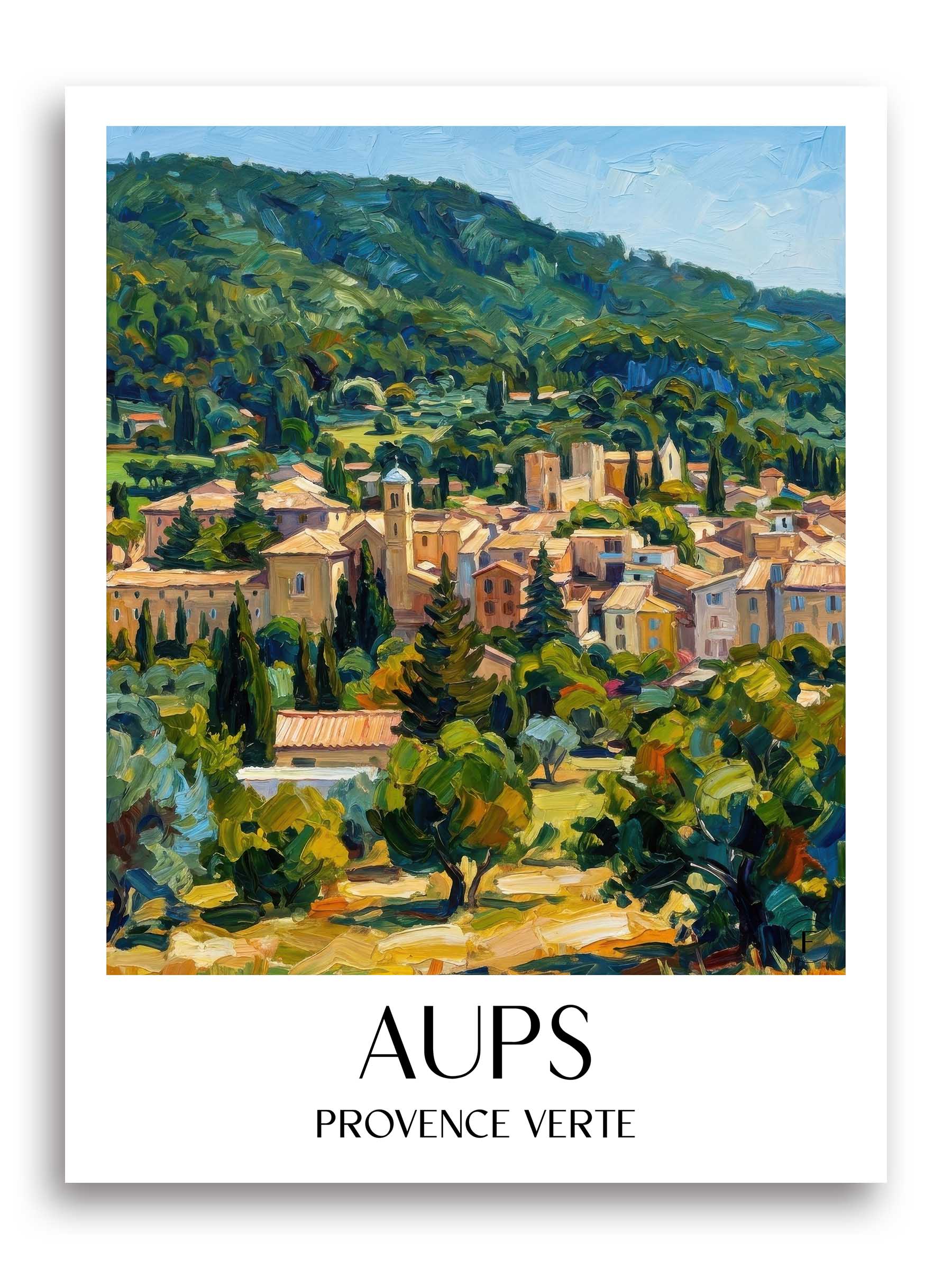 aups-provence-verte-frankreich-poster-oil-painting-oelgemaelde