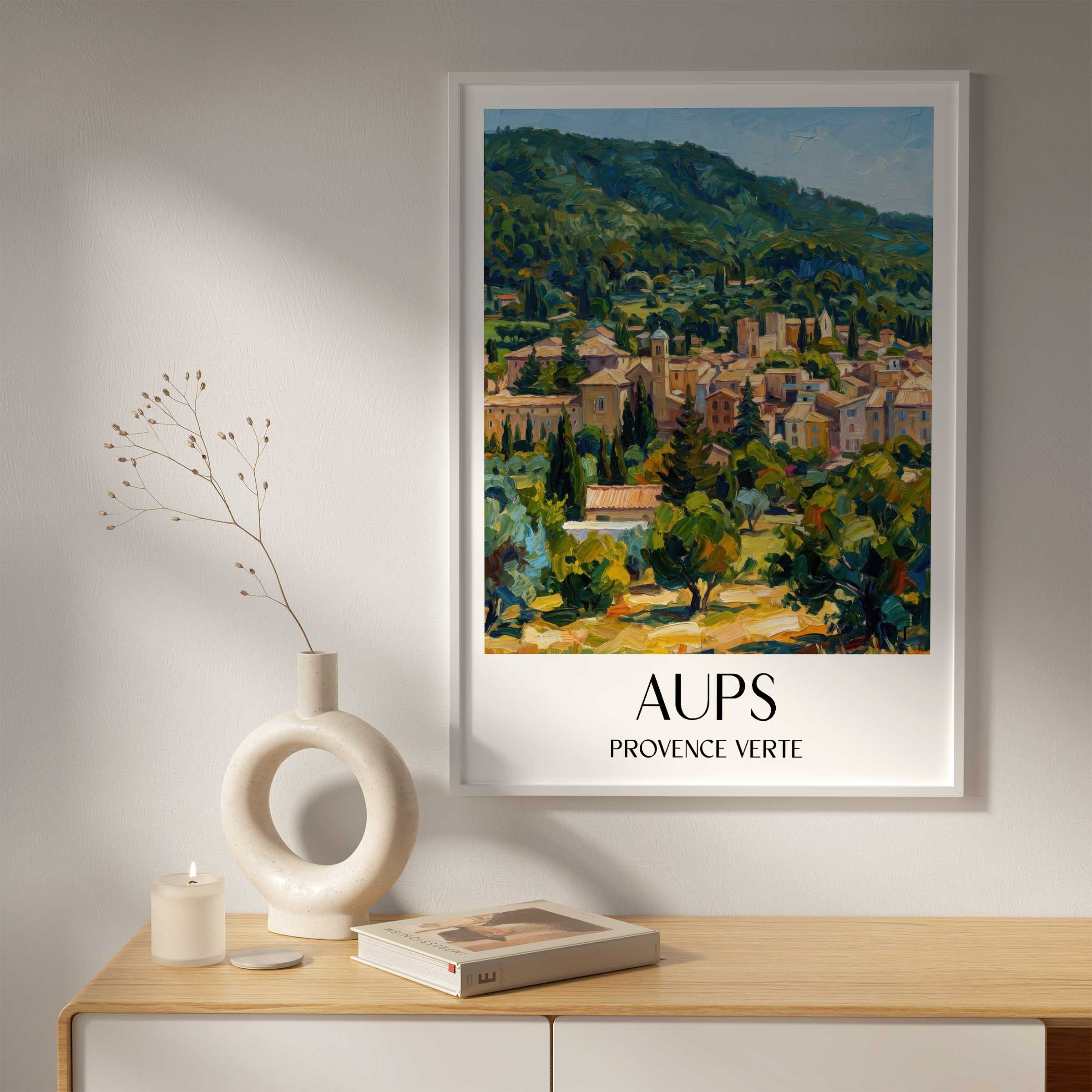 aups-provence-verte-frankreich-poster-oil-painting-oelgemaelde