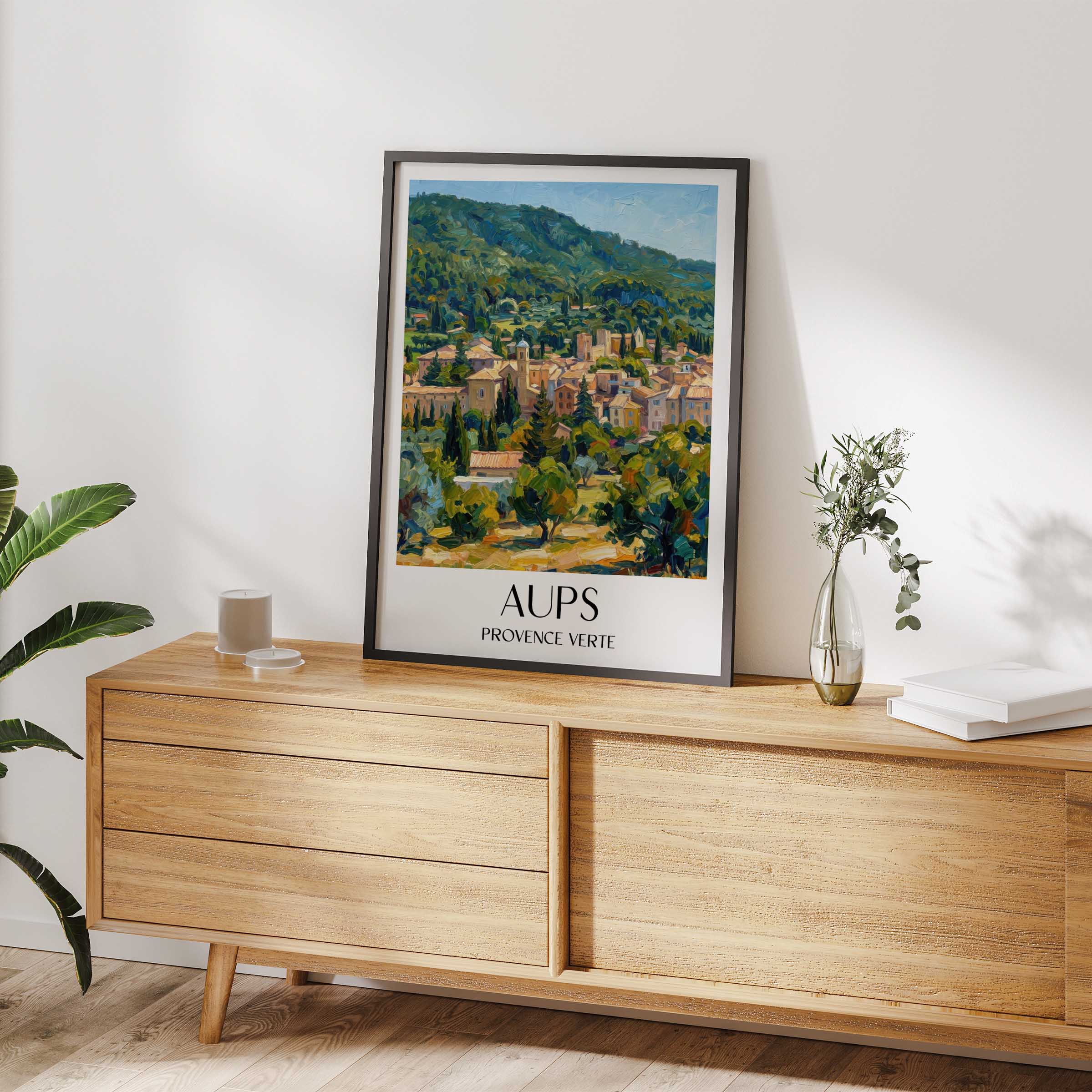 aups-provence-verte-frankreich-poster-oil-painting-oelgemaelde