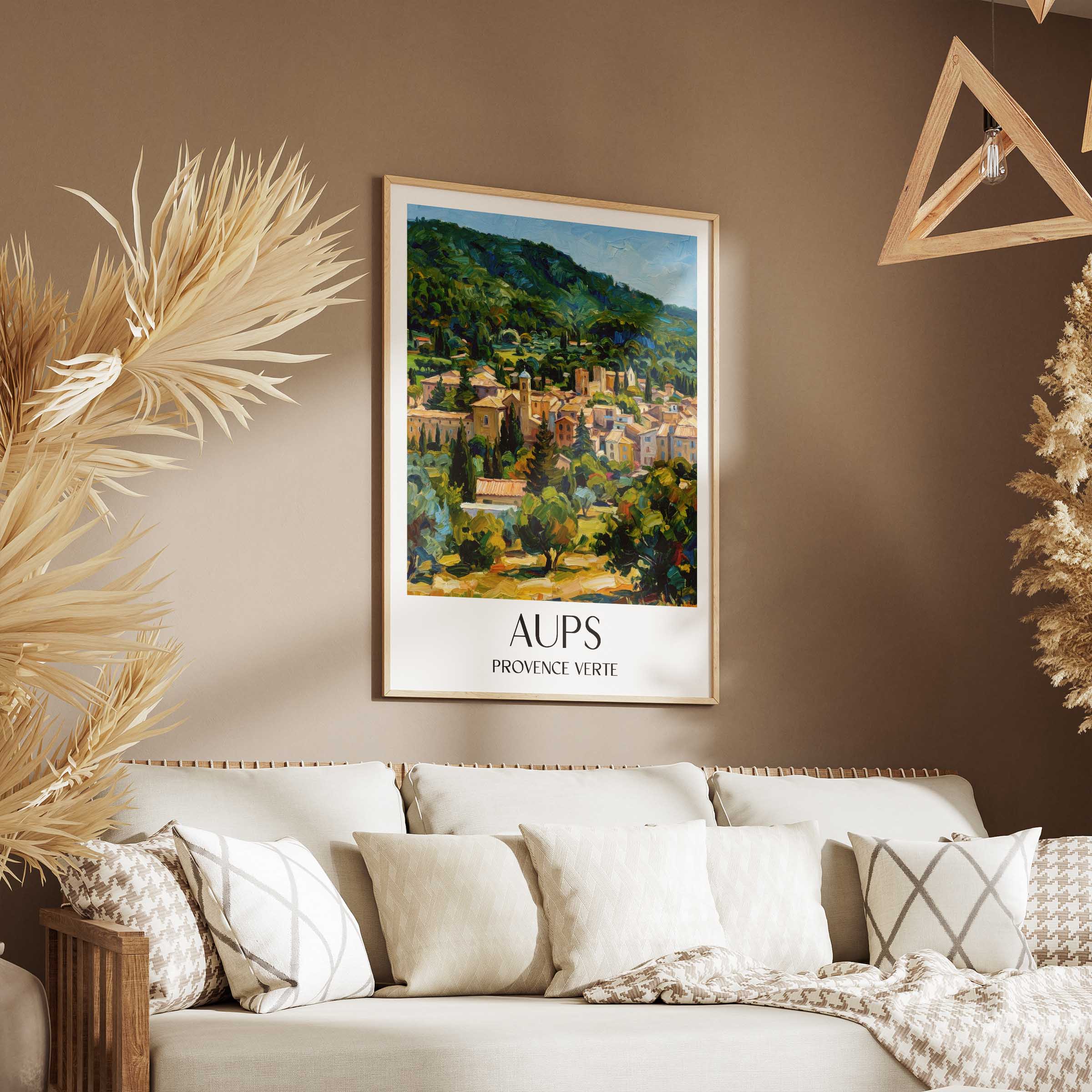 aups-provence-verte-frankreich-poster-oil-painting-oelgemaelde
