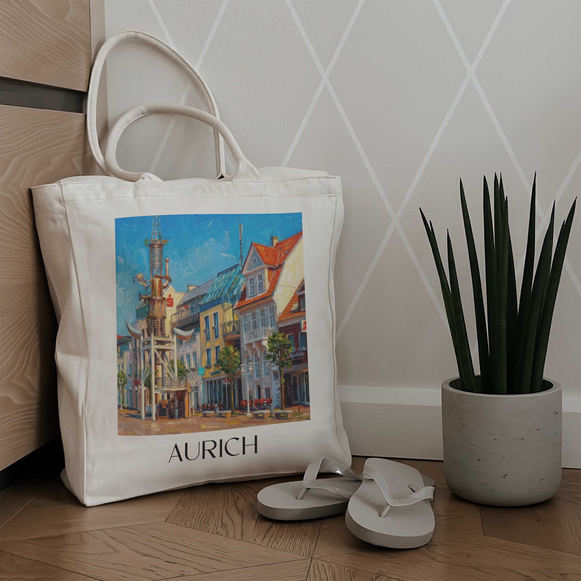 aurich-friesland-deutschland-einkaufstasche-oil-painting-oelgemaelde
