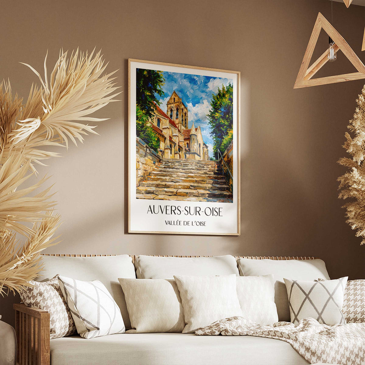 auvers-sur-oise-vallée-de-l’oise-frankreich-poster-oil-painting-oelgemaelde
