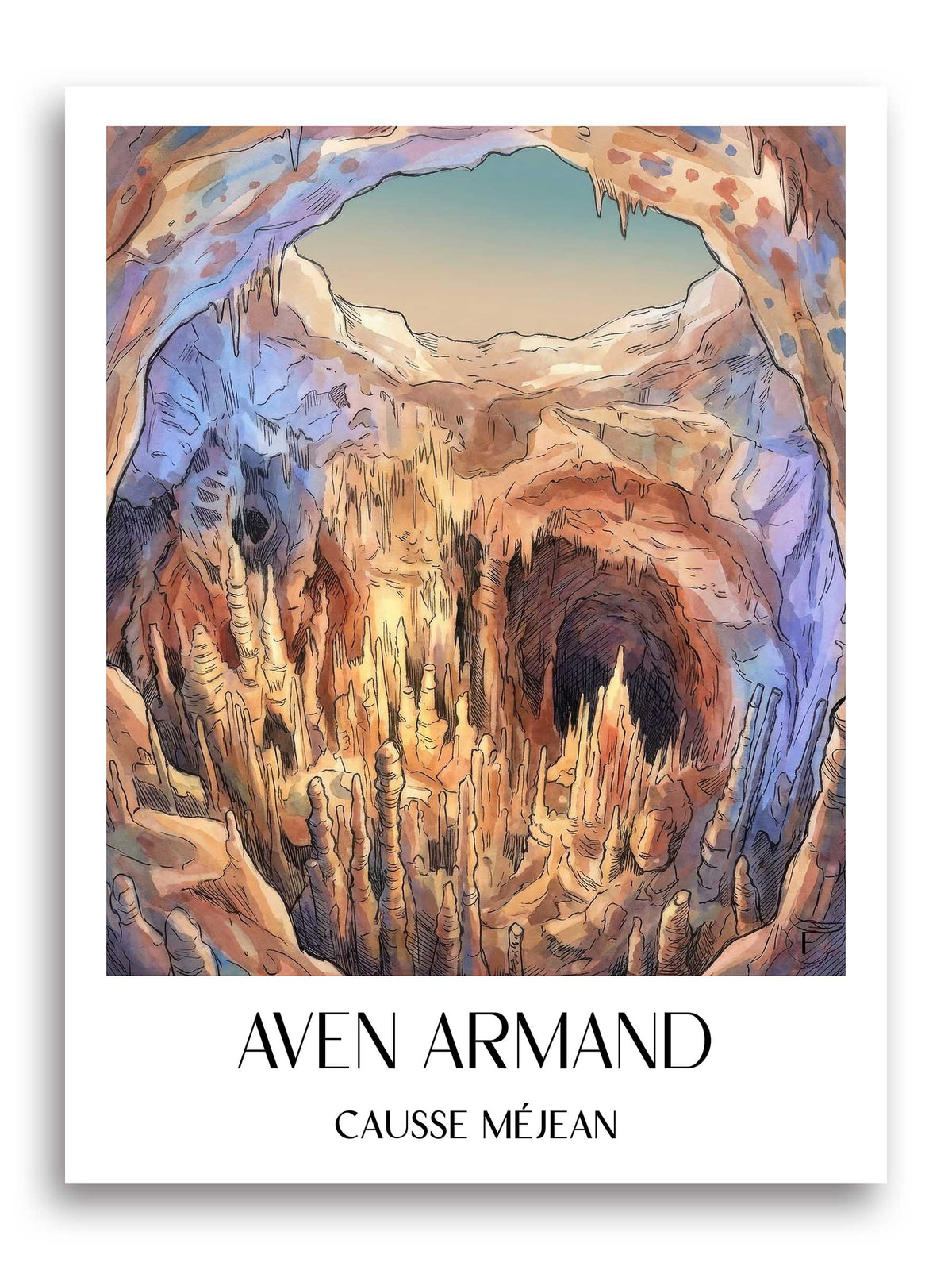 aven-armand-causse-méjean-frankreich-poster-aquarell