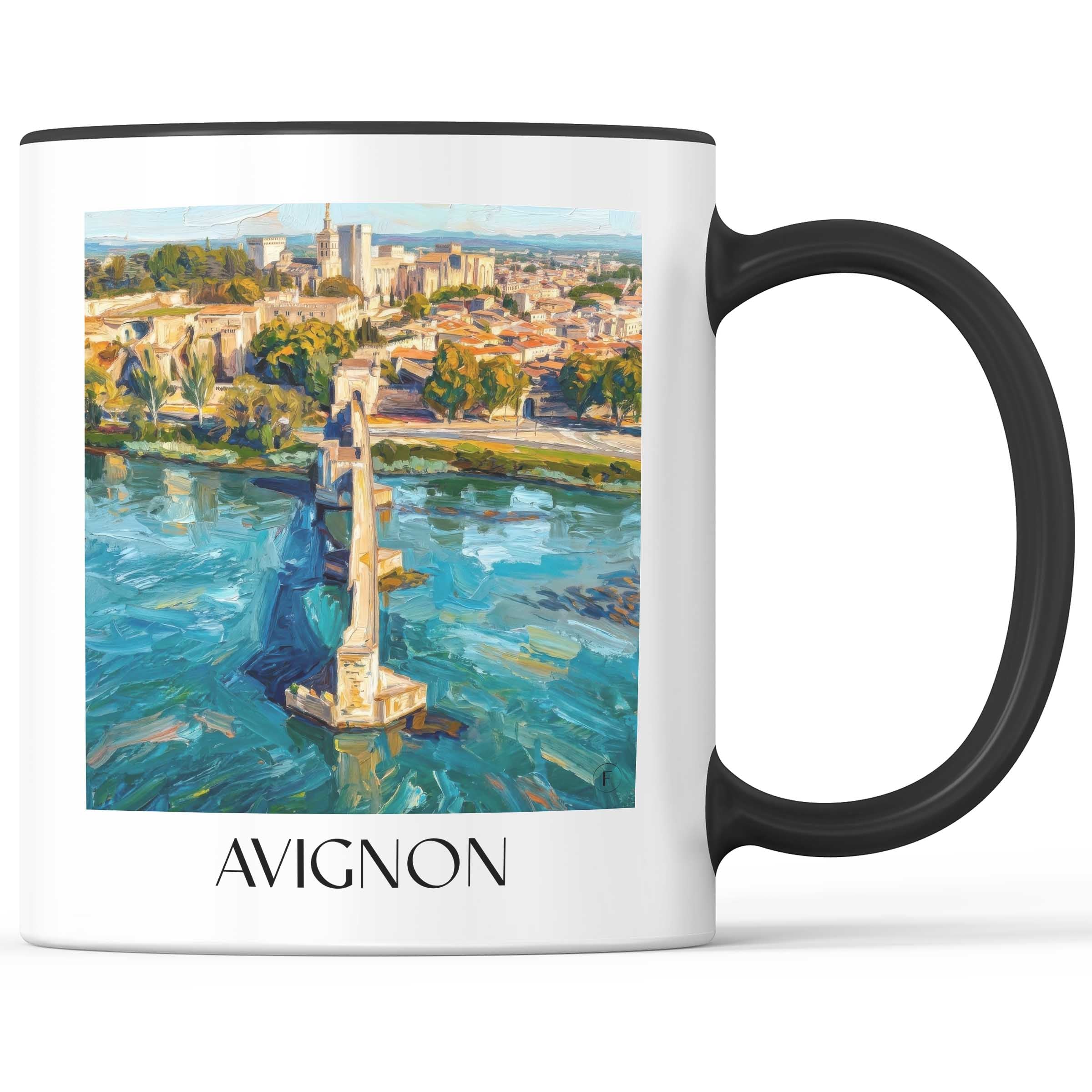 avignon-provence-frankreich-kaffeebecher-oil-painting-oelgemaelde