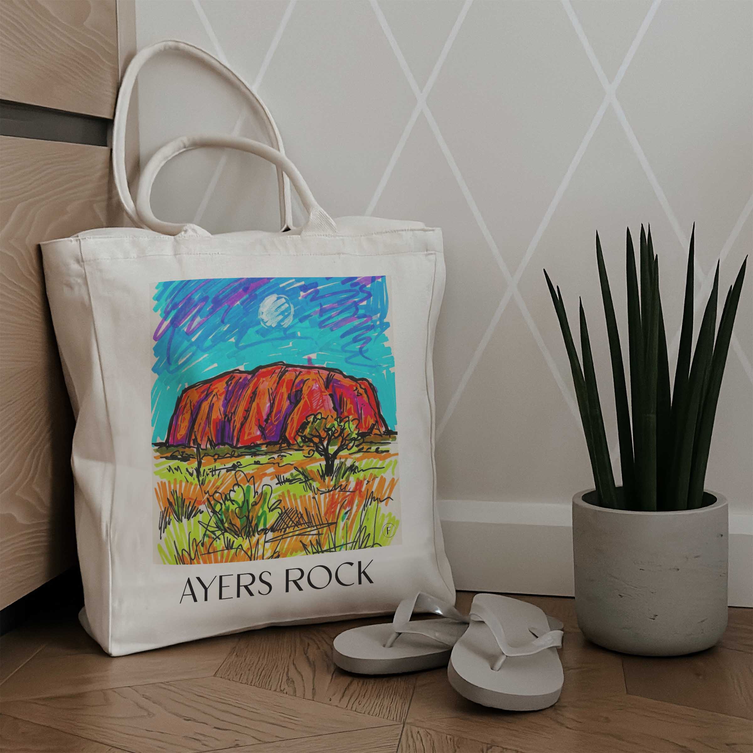 ayers-rock-australien-einkaufstasche-graffiti