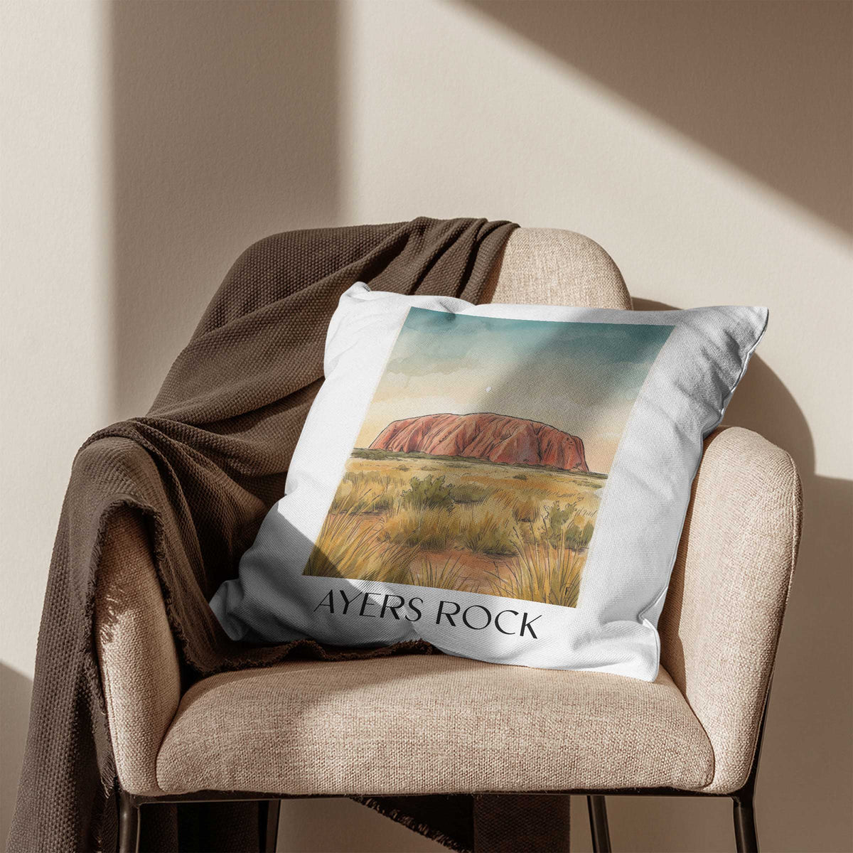 ayers-rock-australien-australien-kissenbezug-aquarell