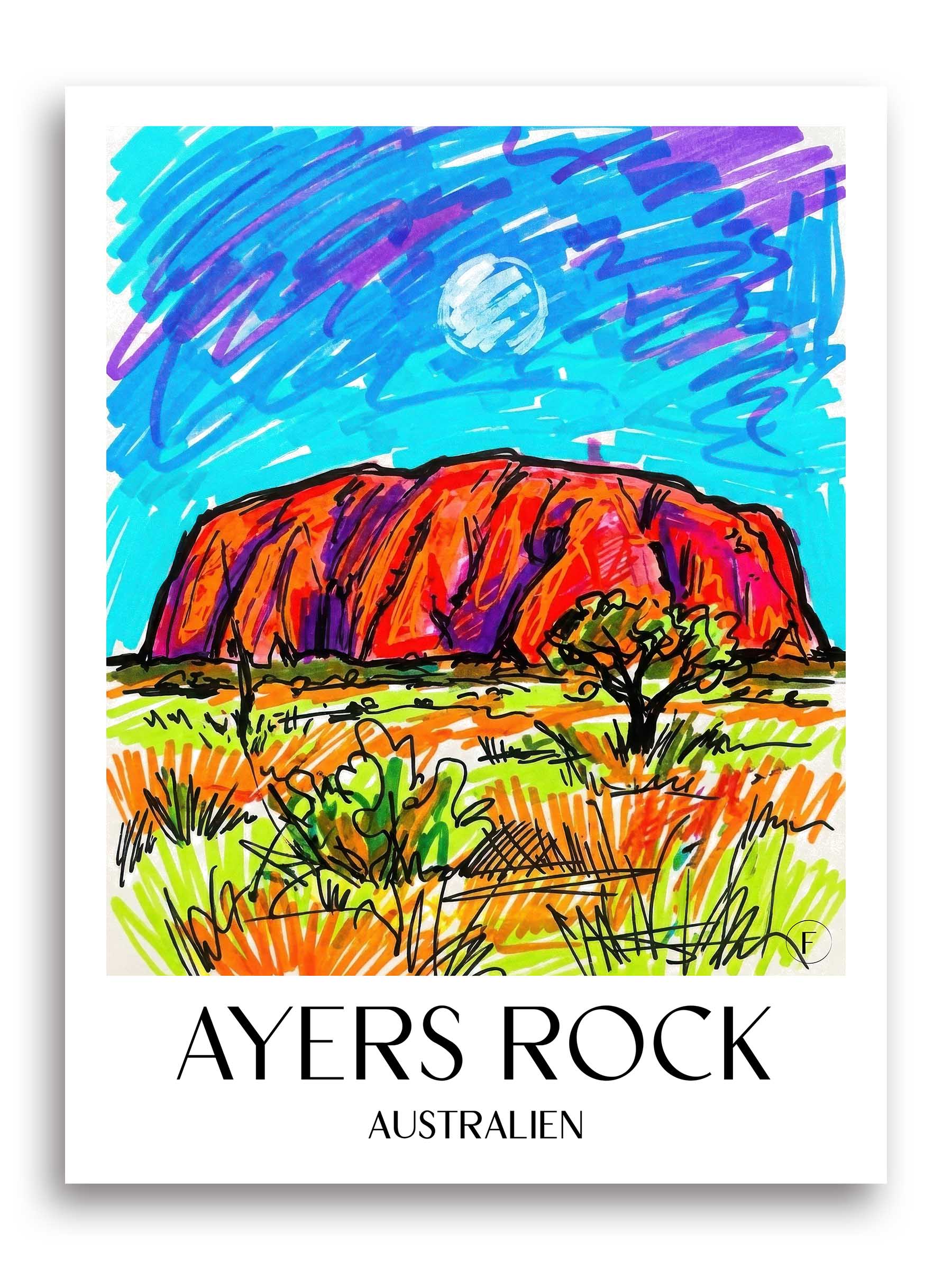 ayers-rock-australien-poster-graffiti