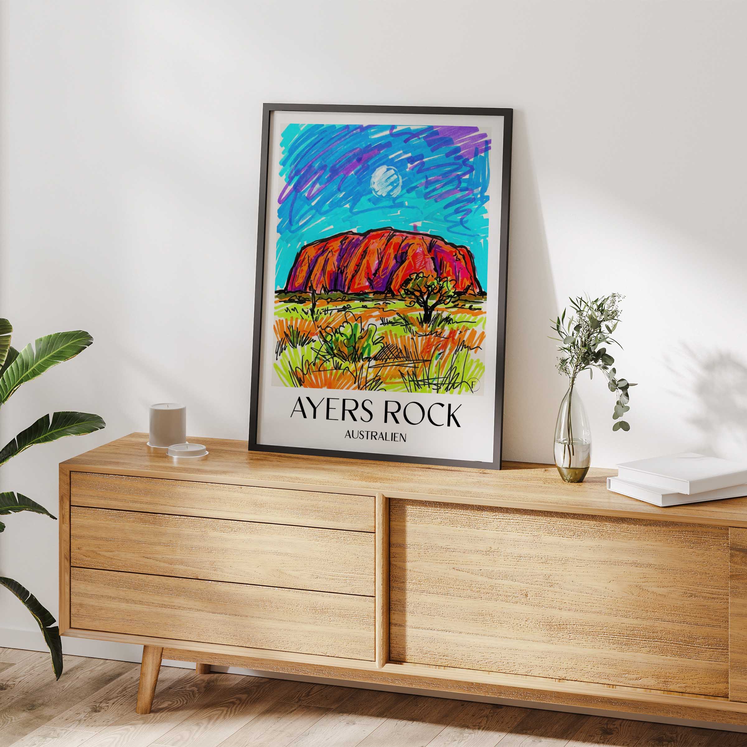 ayers-rock-australien-poster-graffiti