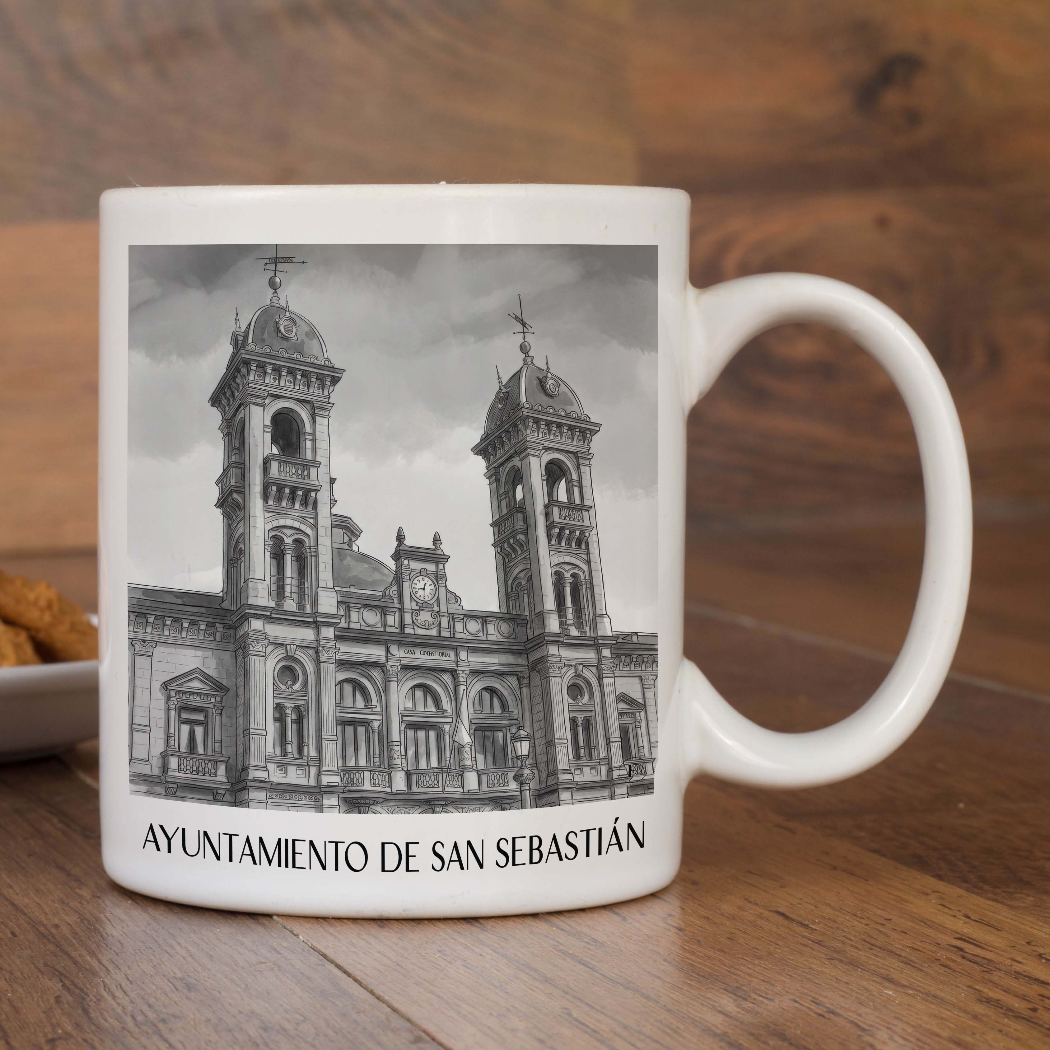 ayuntamiento-de-san-sebastián-spanien-spanien-kaffeebecher-aquarell-schwarz-weiss
