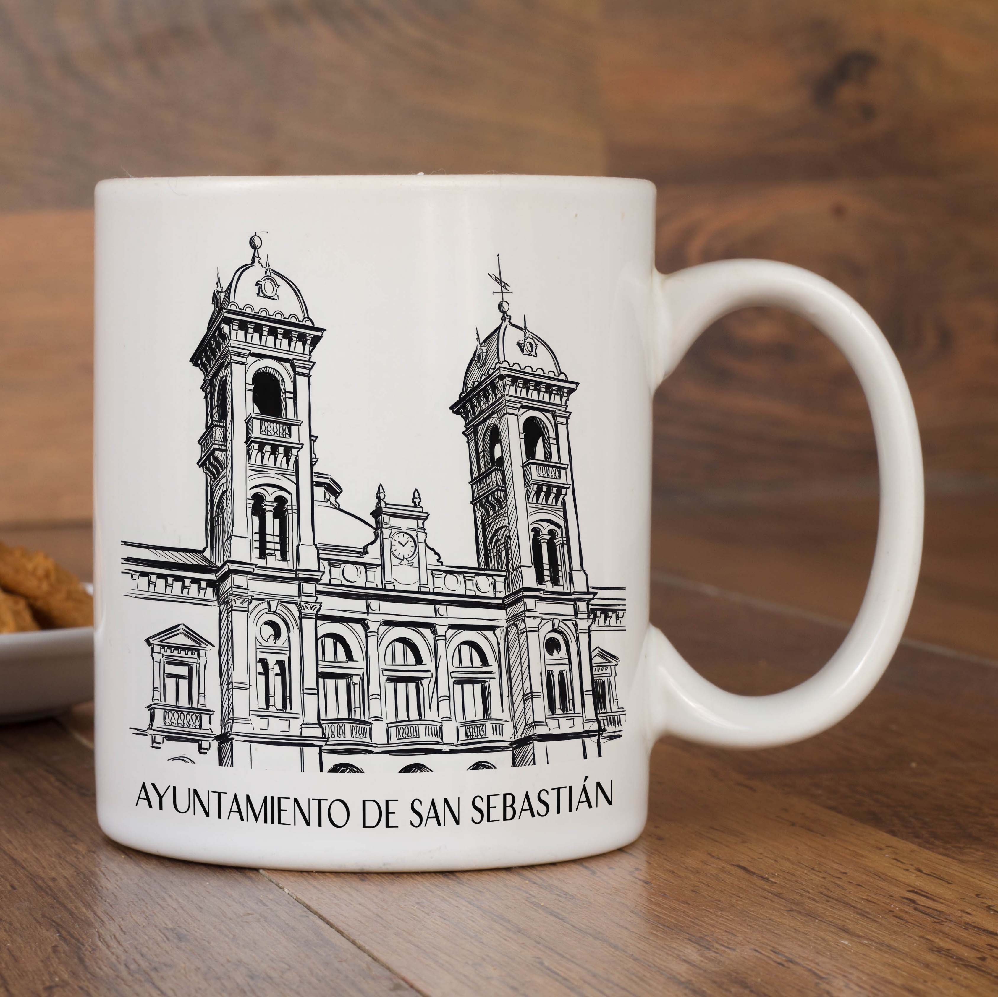 ayuntamiento-de-san-sebastián-spanien-spanien-kaffeebecher-skizze