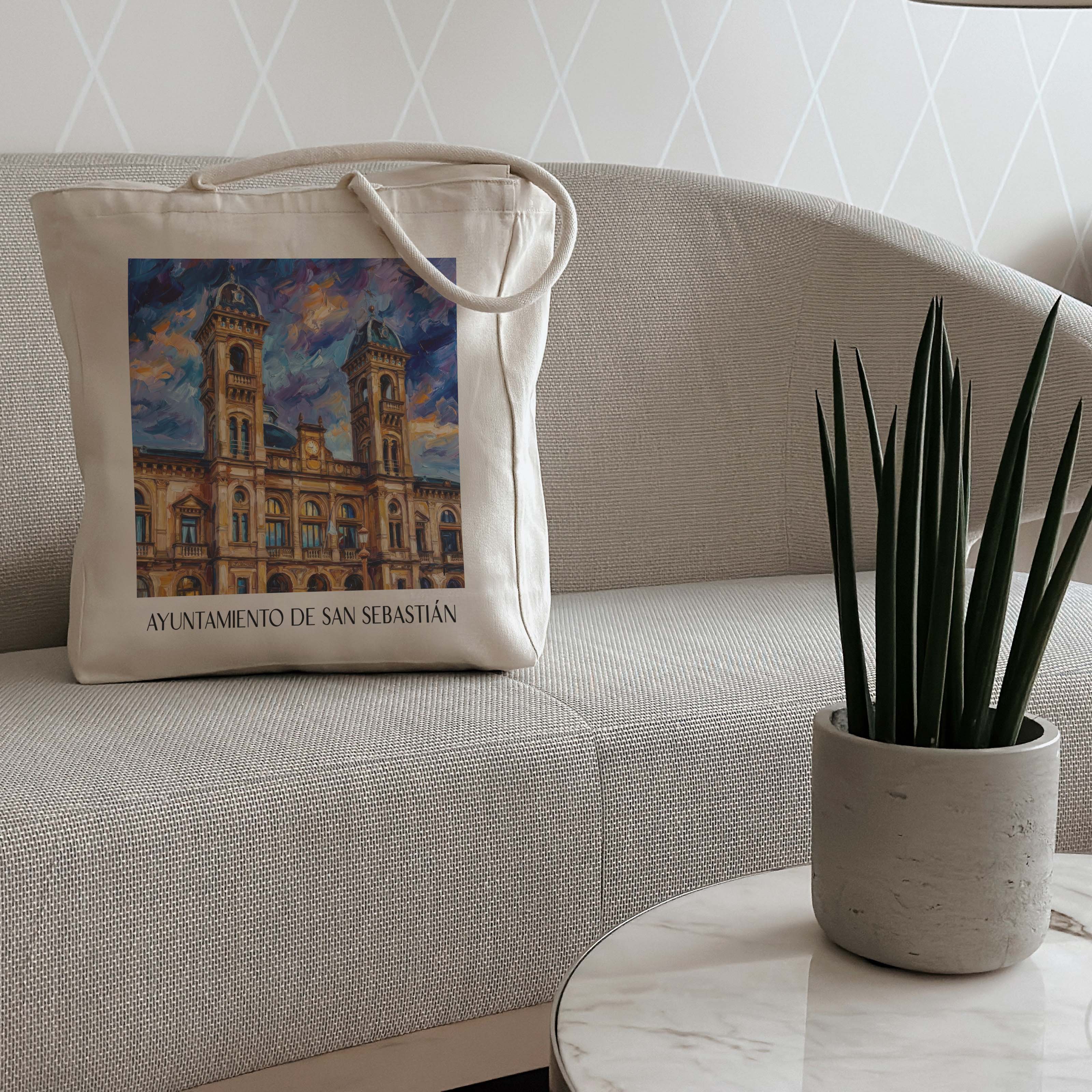 ayuntamiento-de-san-sebastián-spanien-spanien-und-spanien-einkaufstasche-oil-painting-oelgemaelde