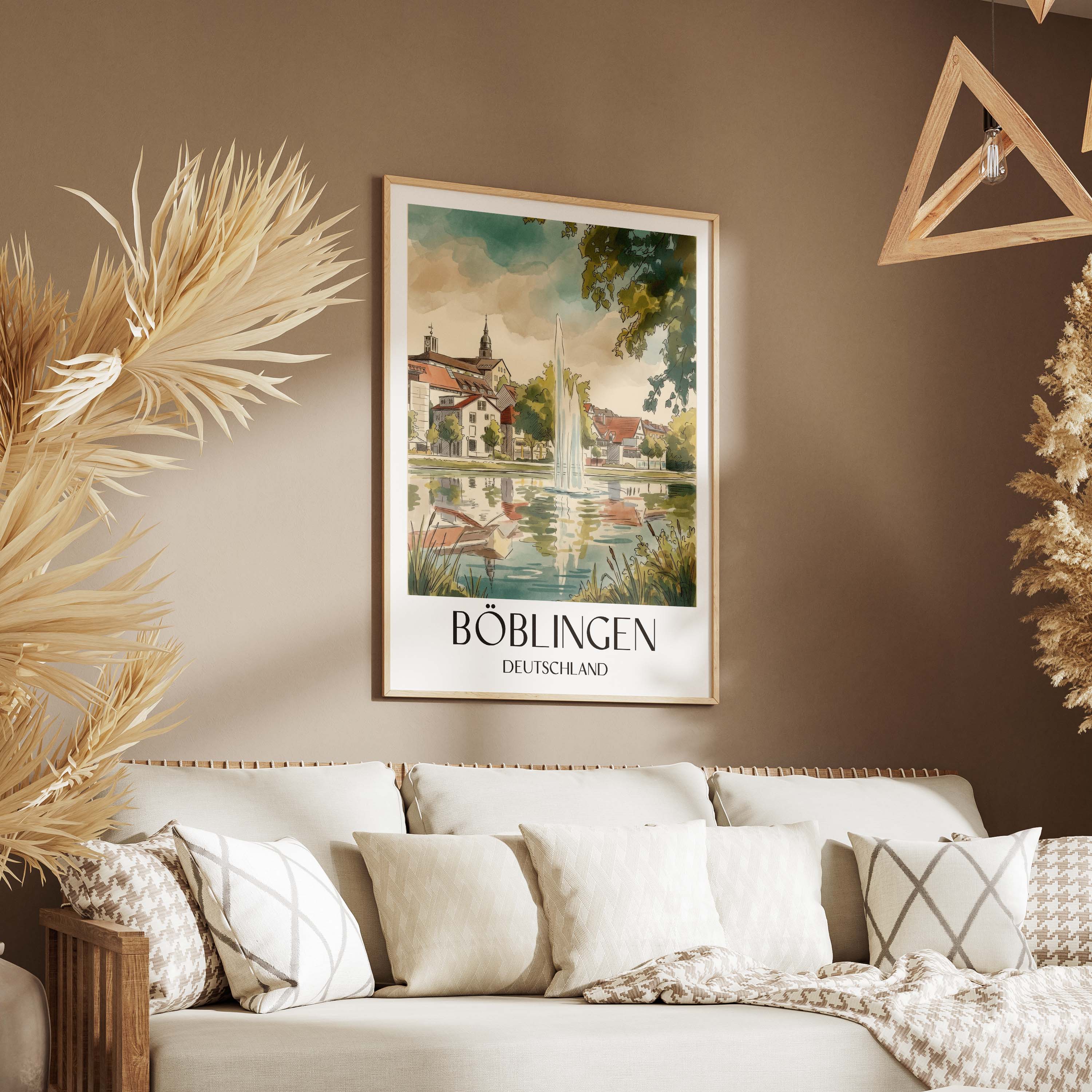 böblingen-deutschland-poster-aquarell
