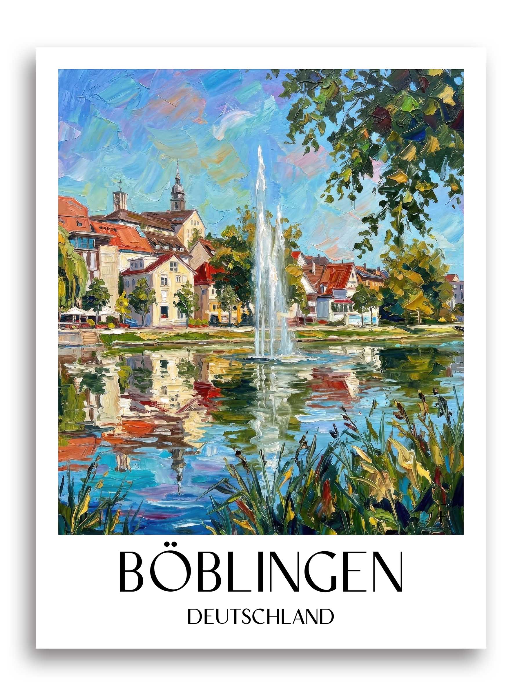 böblingen-deutschland-poster-oil-painting-oelgemaelde