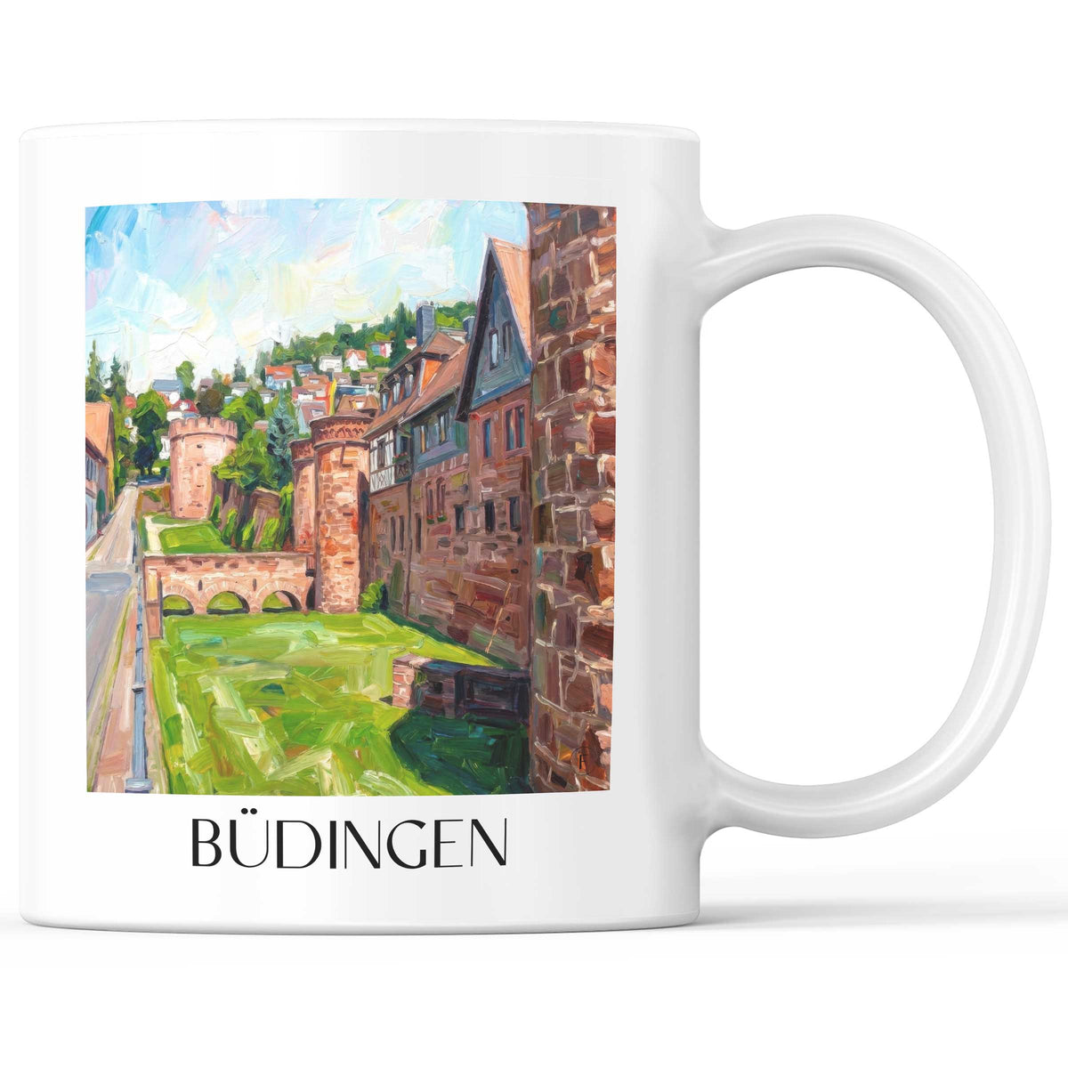 büdingen-wetterau-deutschland-kaffeebecher-oil-painting-oelgemaelde