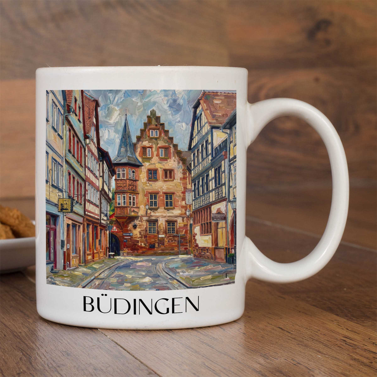 büdingen-wetterau-deutschland-kaffeebecher-oil-painting-oelgemaelde