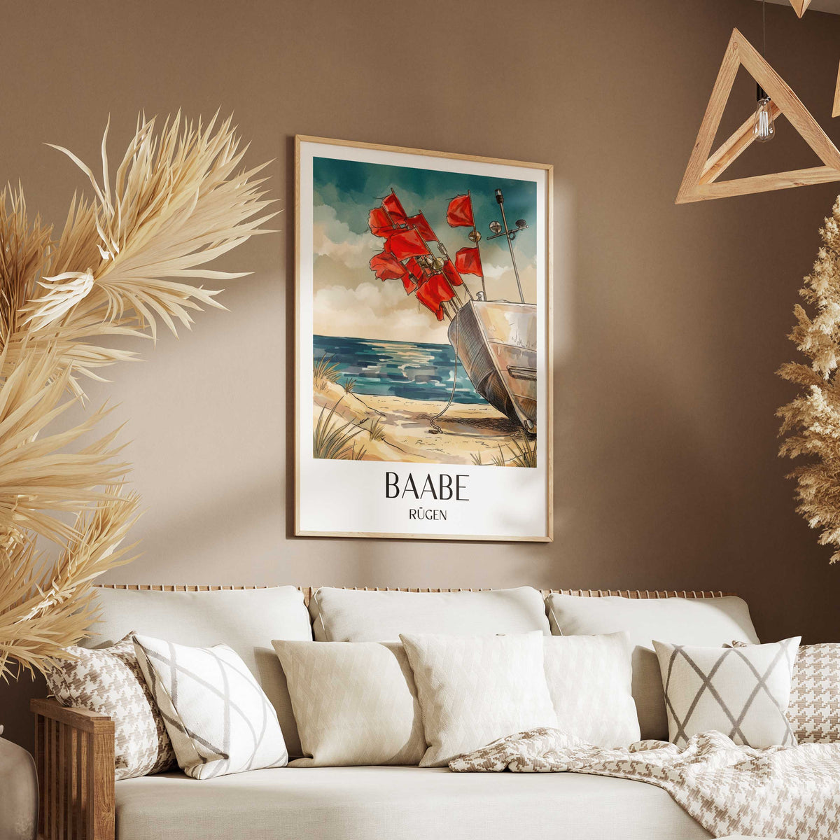 baabe-rügen-deutschland-poster-aquarell