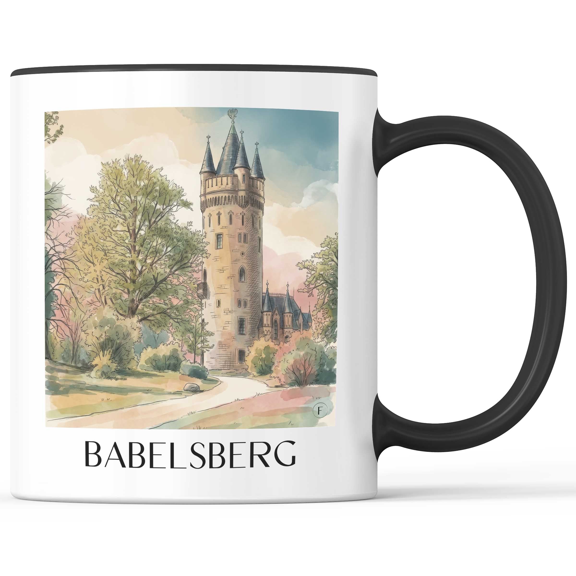Babelsberg Kaffeebecher - Potsdam - Deutschland Becher - Kaffeetasse im Aquarell Stil - favplace