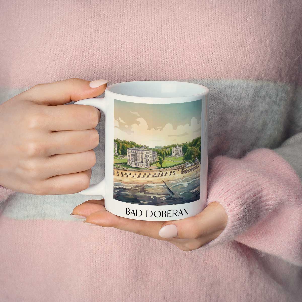 bad-doberan-mecklenburg-vorpommern-deutschland-kaffeebecher-aquarell