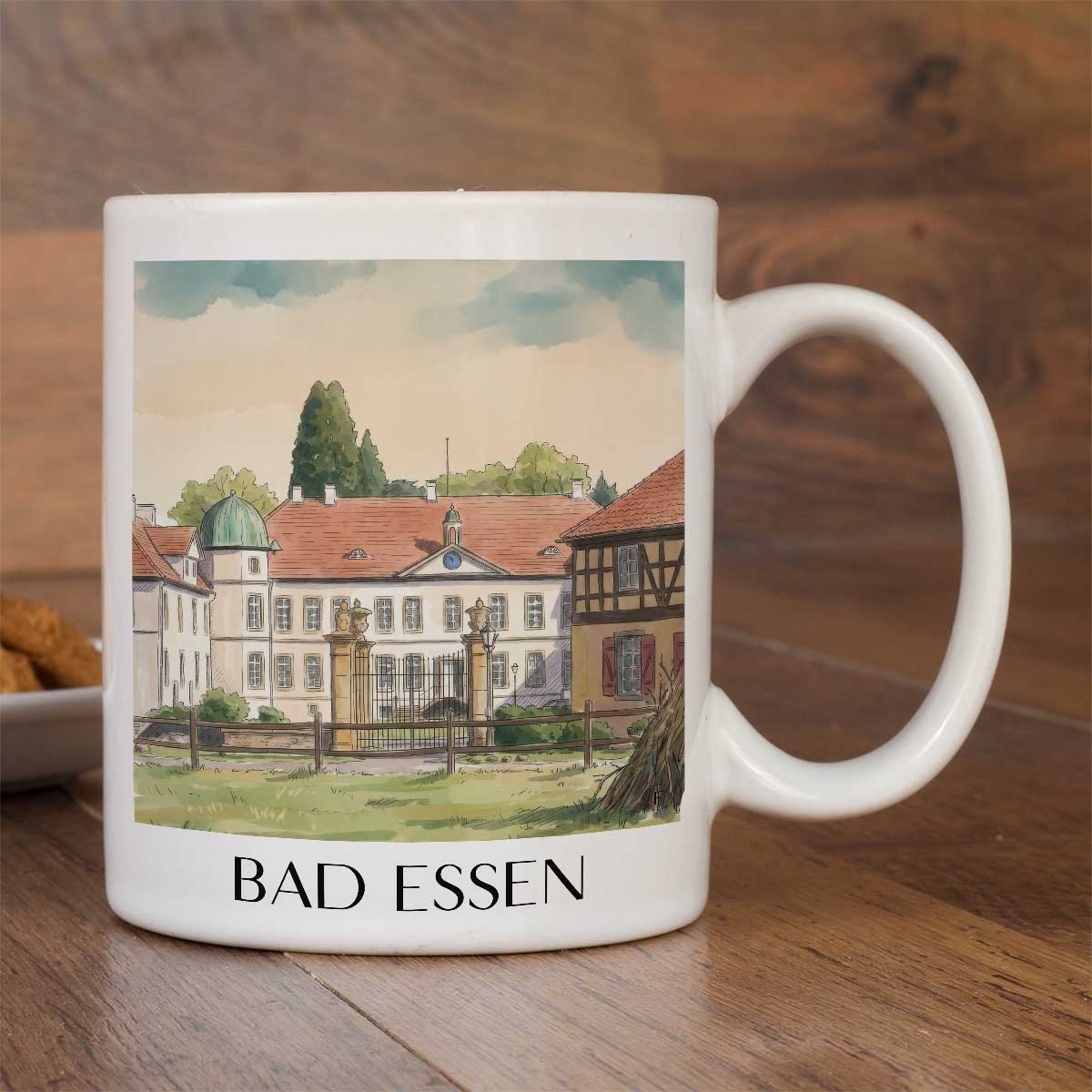 bad-essen-niedersachsen-deutschland-kaffeebecher-aquarell