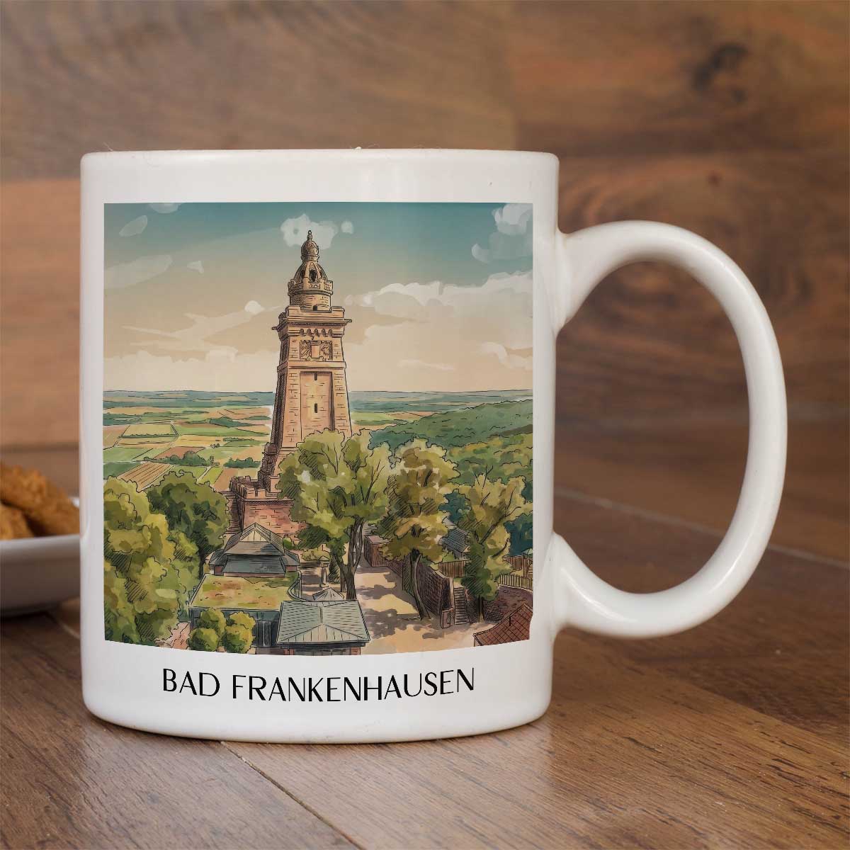 bad-frankenhausen-kyffhäuser-deutschland-kaffeebecher-aquarell