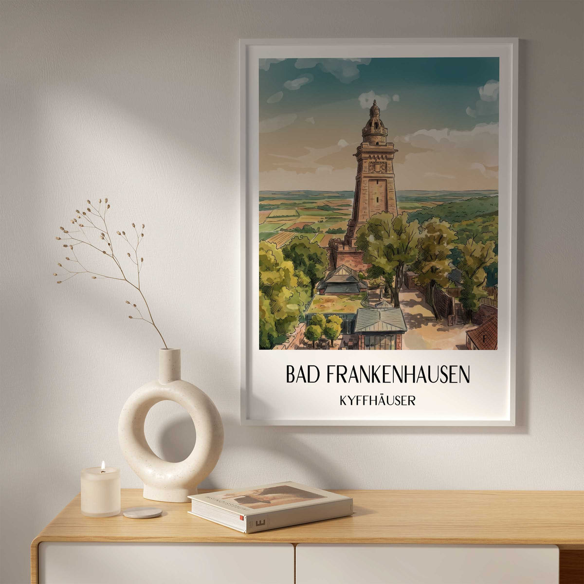 bad-frankenhausen-kyffhäuser-deutschland-poster-aquarell