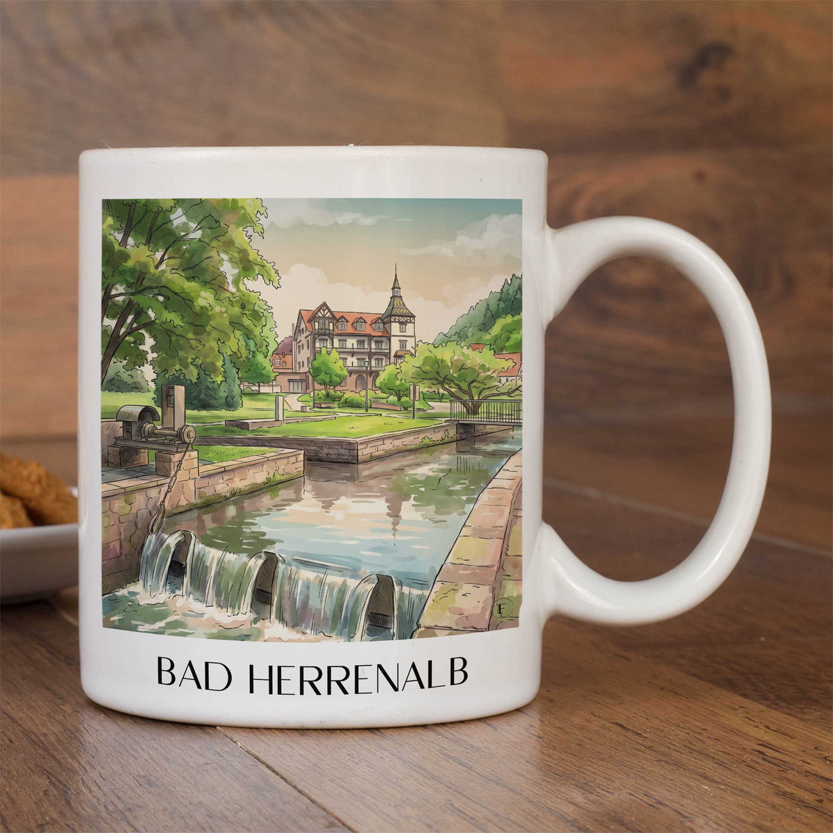bad-herrenalb-nordschwarzwald-deutschland-kaffeebecher-aquarell