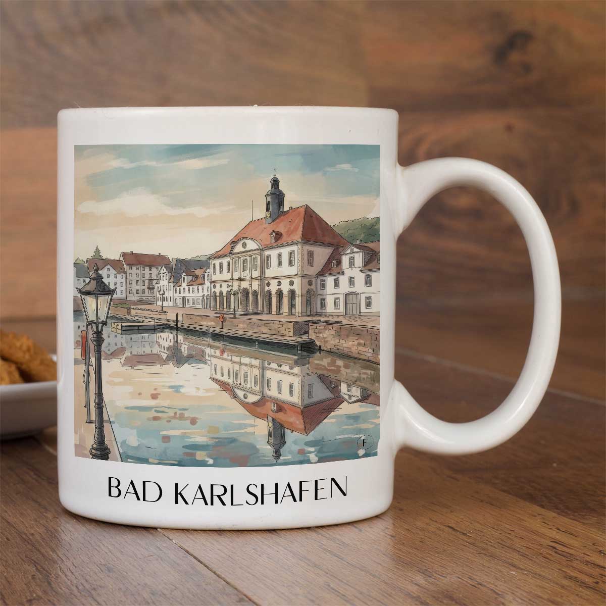 bad-karlshafen-hessen-deutschland-kaffeebecher-aquarell