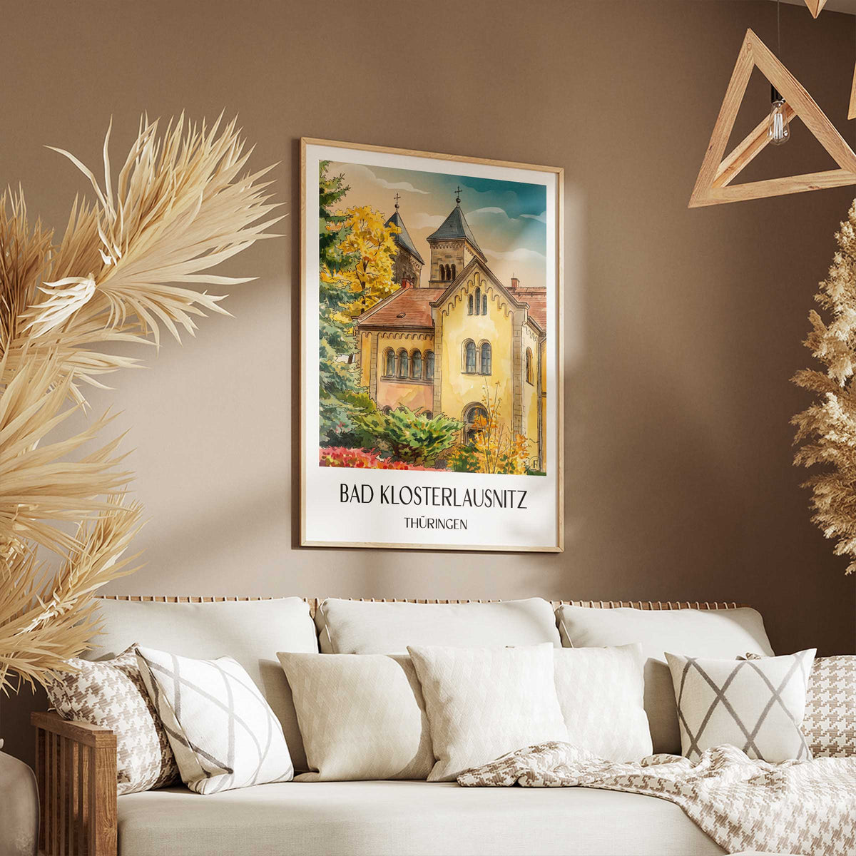 bad-klosterlausnitz-thüringen-deutschland-poster-aquarell