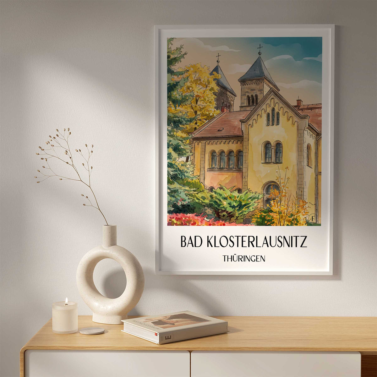 bad-klosterlausnitz-thüringen-deutschland-poster-aquarell