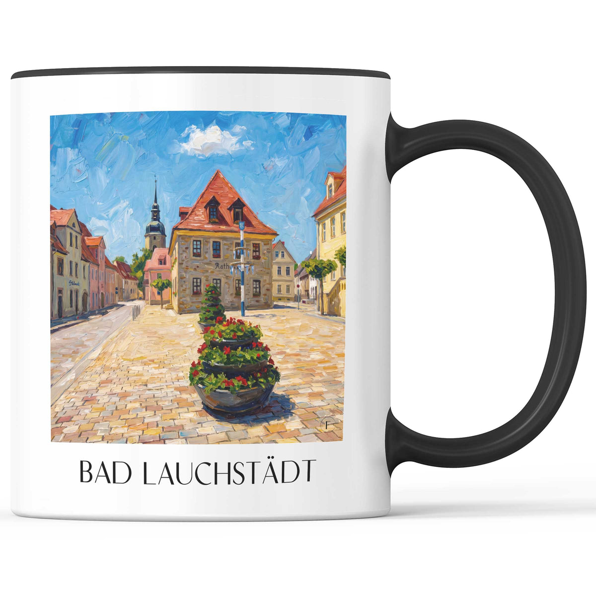 Bad Lauchstädt Kaffeebecher - Saale-Unstrut - Deutschland Becher - Kaffeetasse im Ölgemälde Stil - favplace