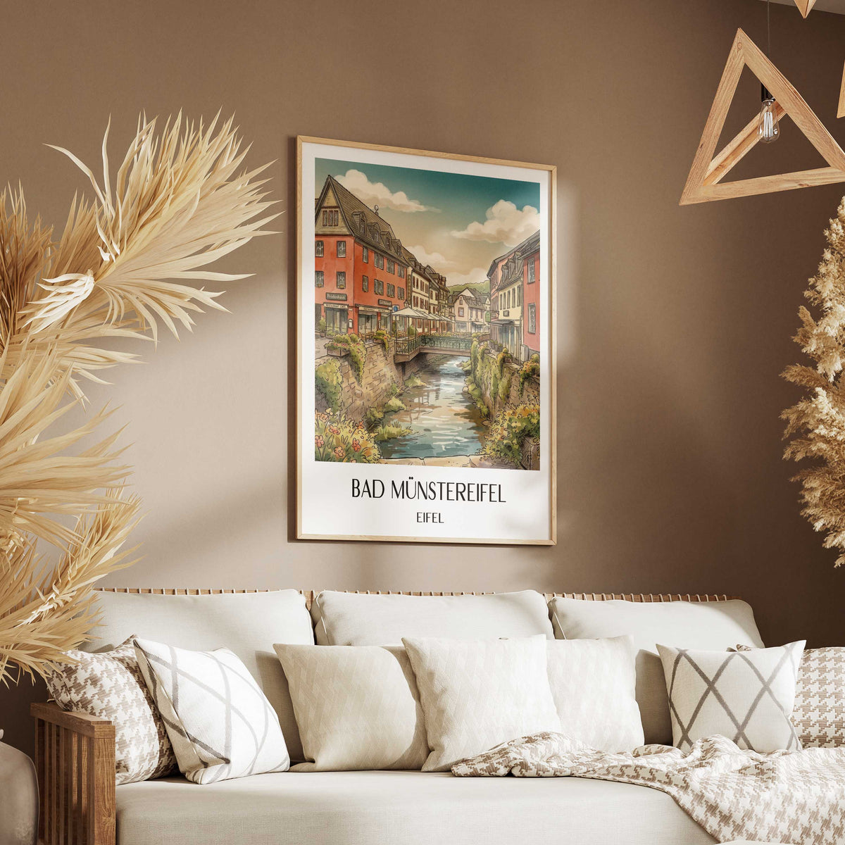 bad-münstereifel-eifel-deutschland-poster-aquarell