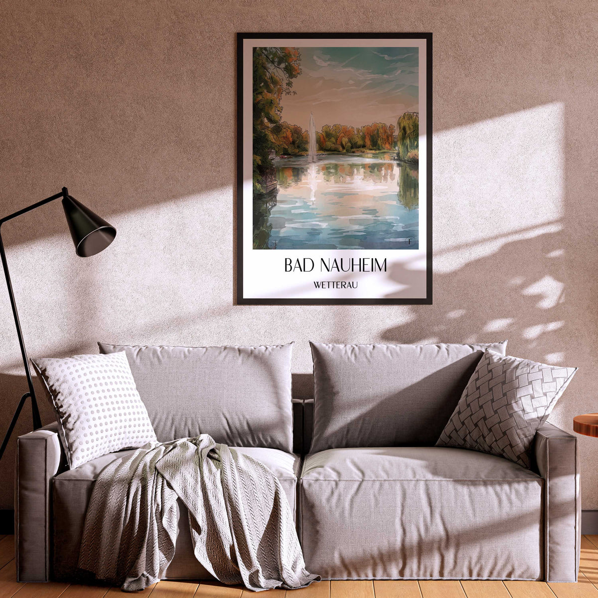bad-nauheim-wetterau-deutschland-poster-aquarell