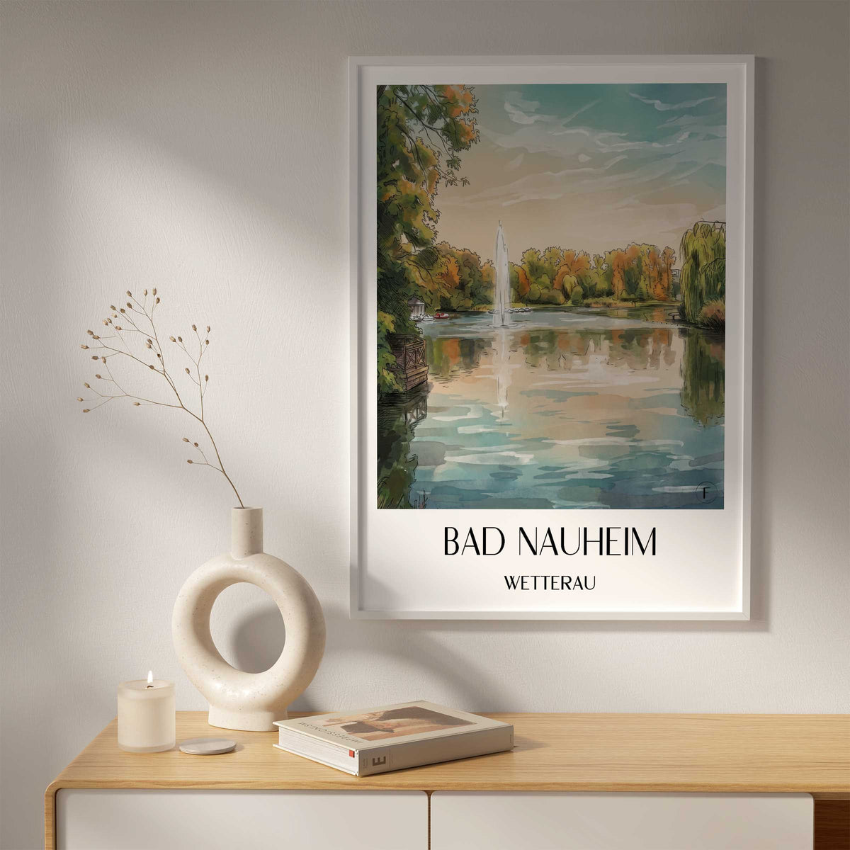 bad-nauheim-wetterau-deutschland-poster-aquarell