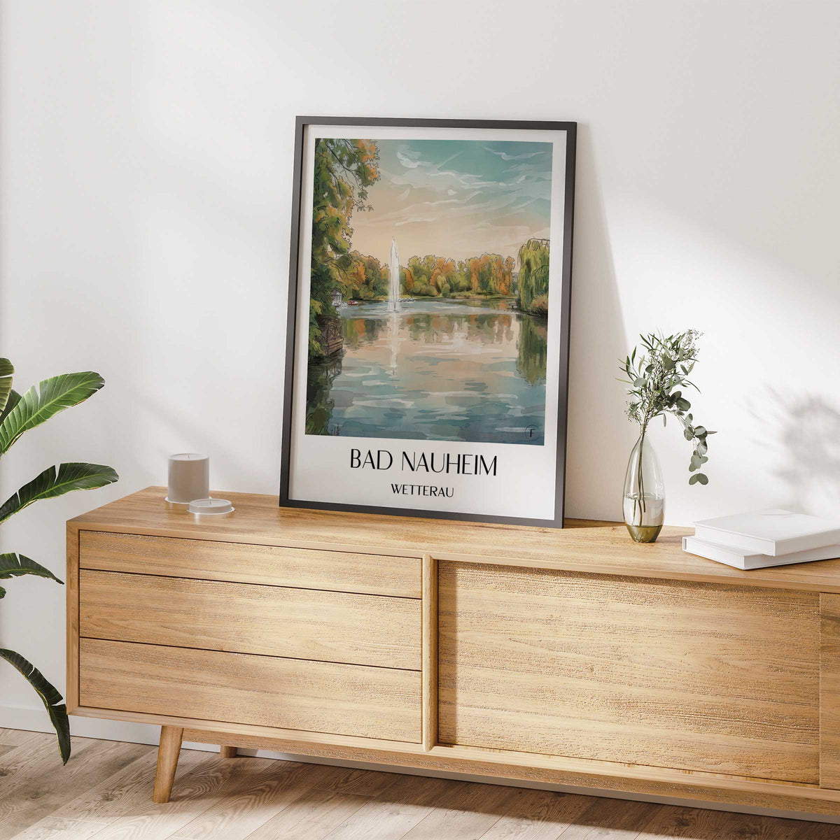 bad-nauheim-wetterau-deutschland-poster-aquarell