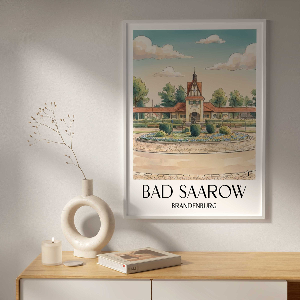 bad-saarow-brandenburg-deutschland-poster-aquarell