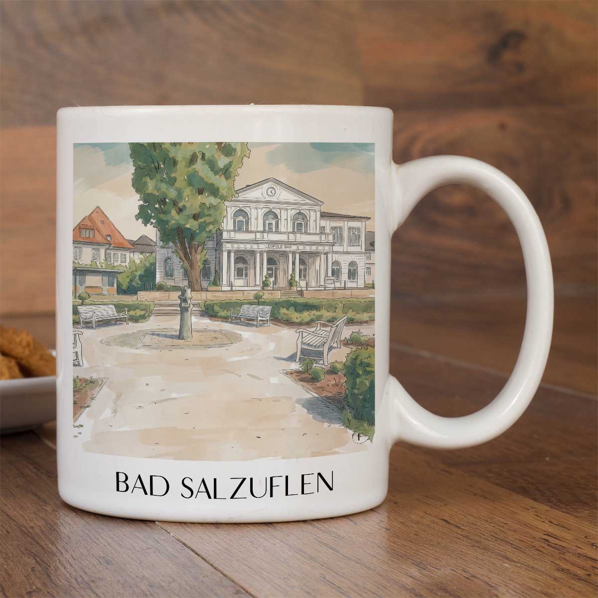 bad-salzuflen-ostwestfalen-deutschland-kaffeebecher-aquarell