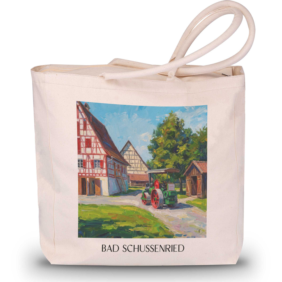 bad-schussenried-oberschwaben-deutschland-einkaufstasche-oil-painting-oelgemaelde