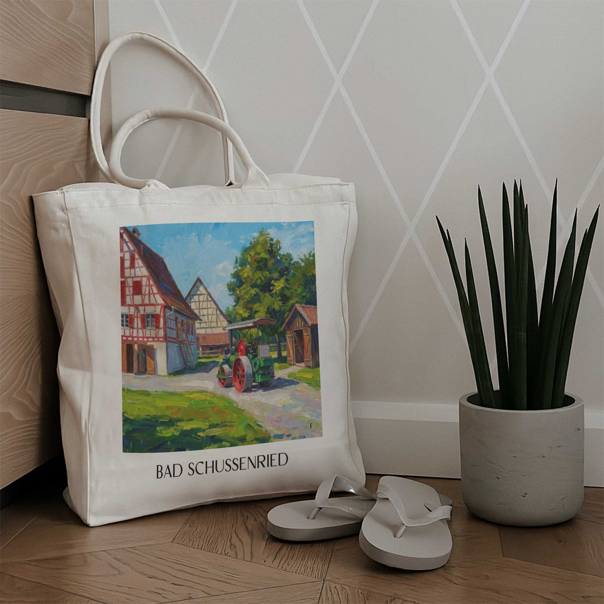 bad-schussenried-oberschwaben-deutschland-einkaufstasche-oil-painting-oelgemaelde