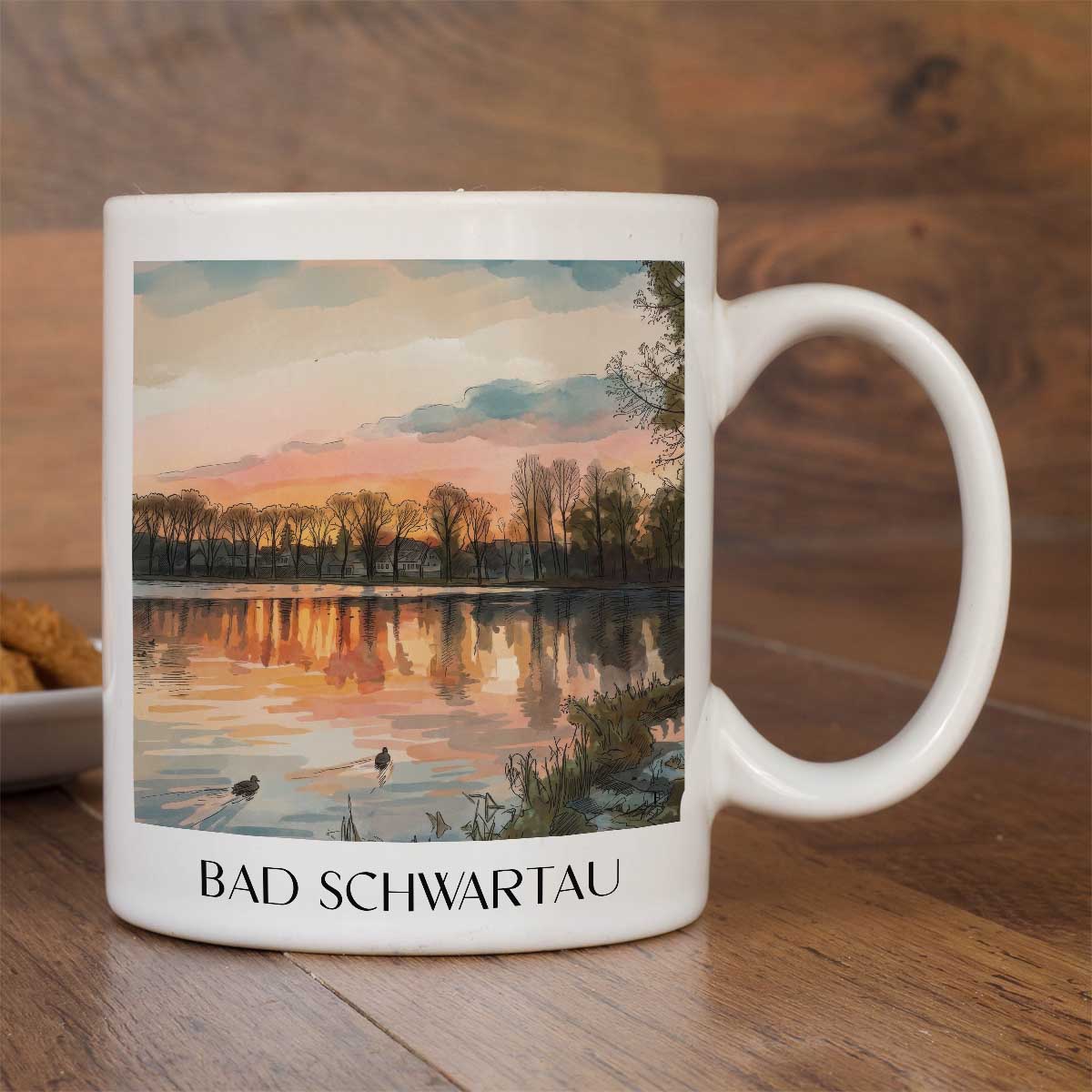 bad-schwartau-ostholstein-deutschland-kaffeebecher-aquarell