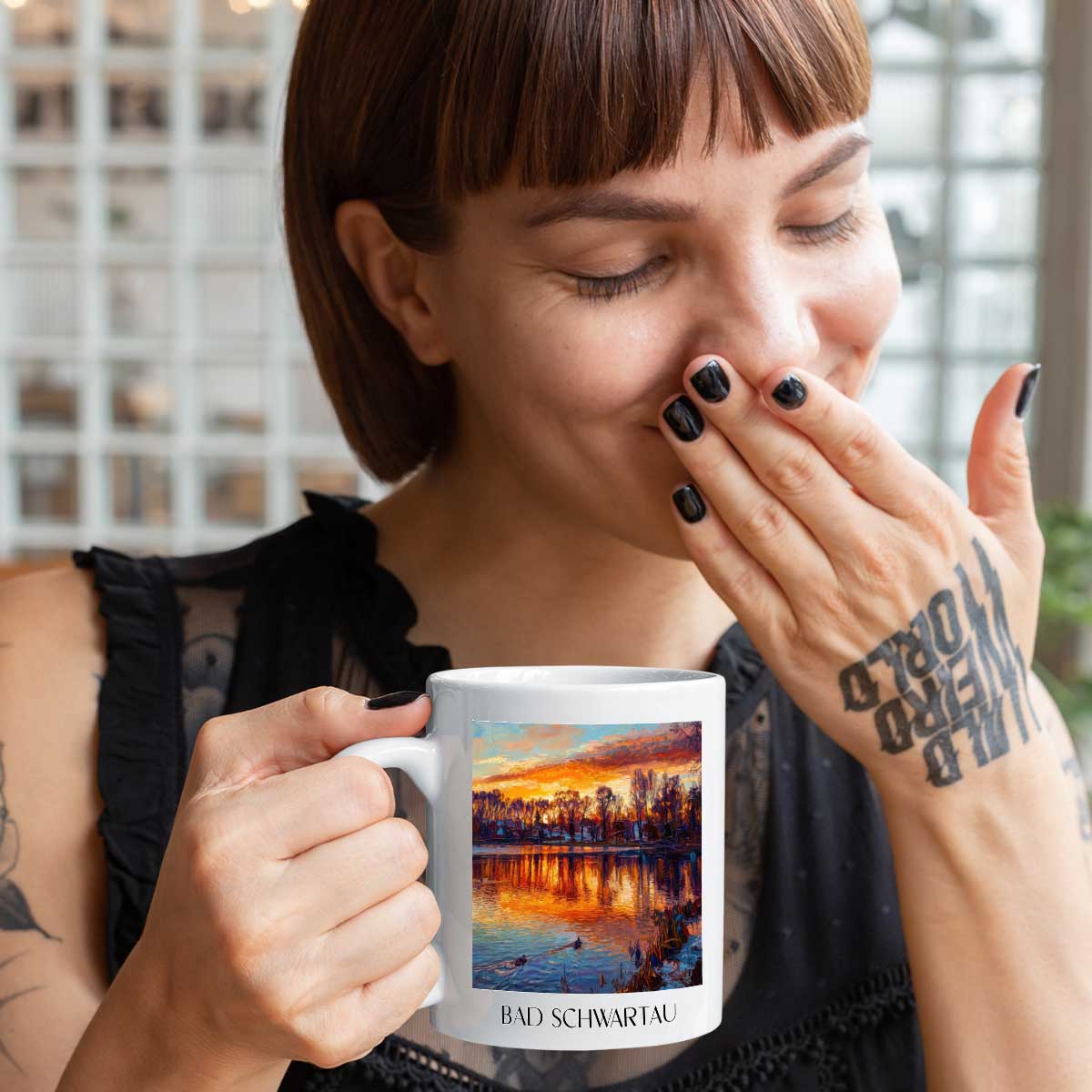 bad-schwartau-ostholstein-deutschland-kaffeebecher-oil-painting-oelgemaelde