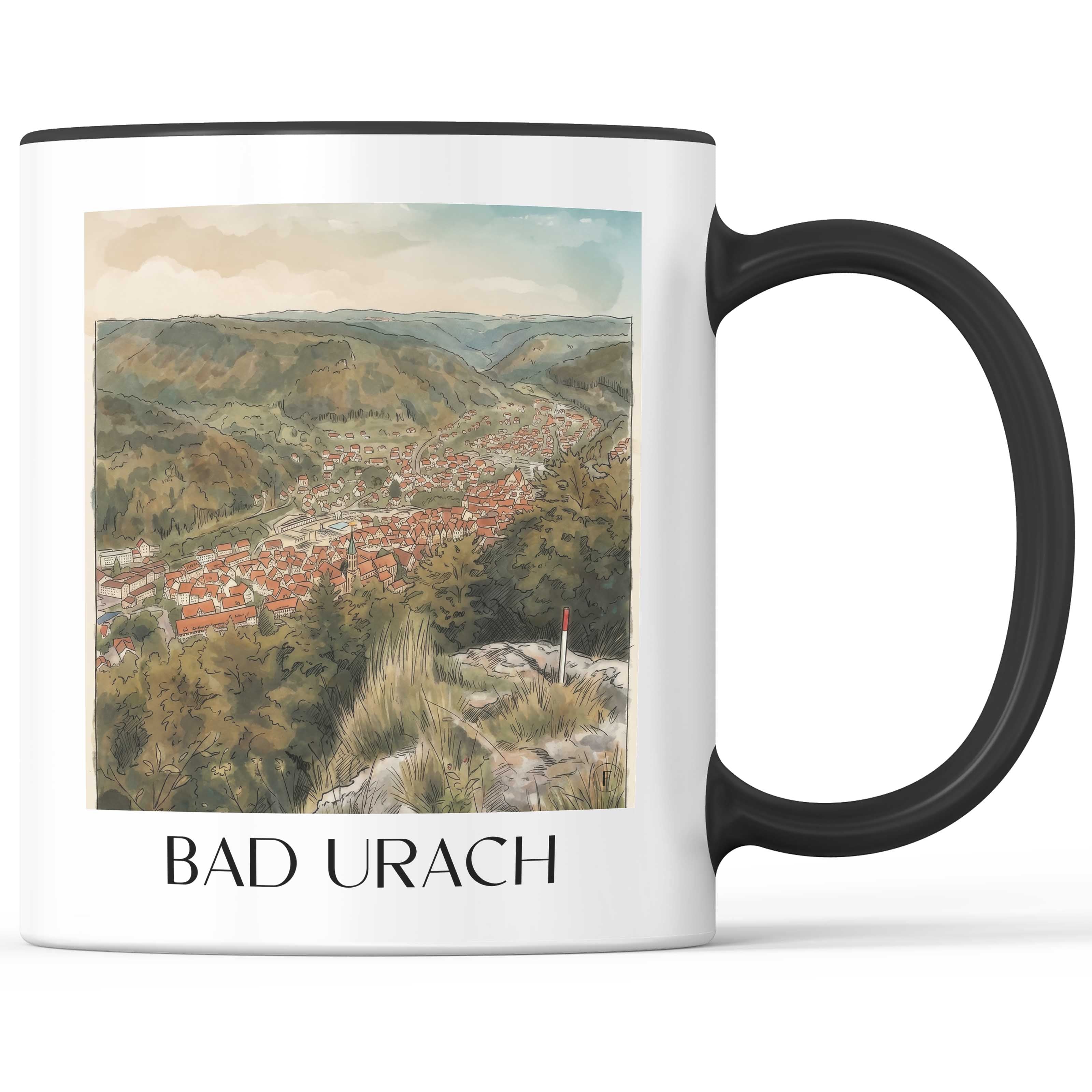bad-urach-deutschland-kaffeebecher-aquarell