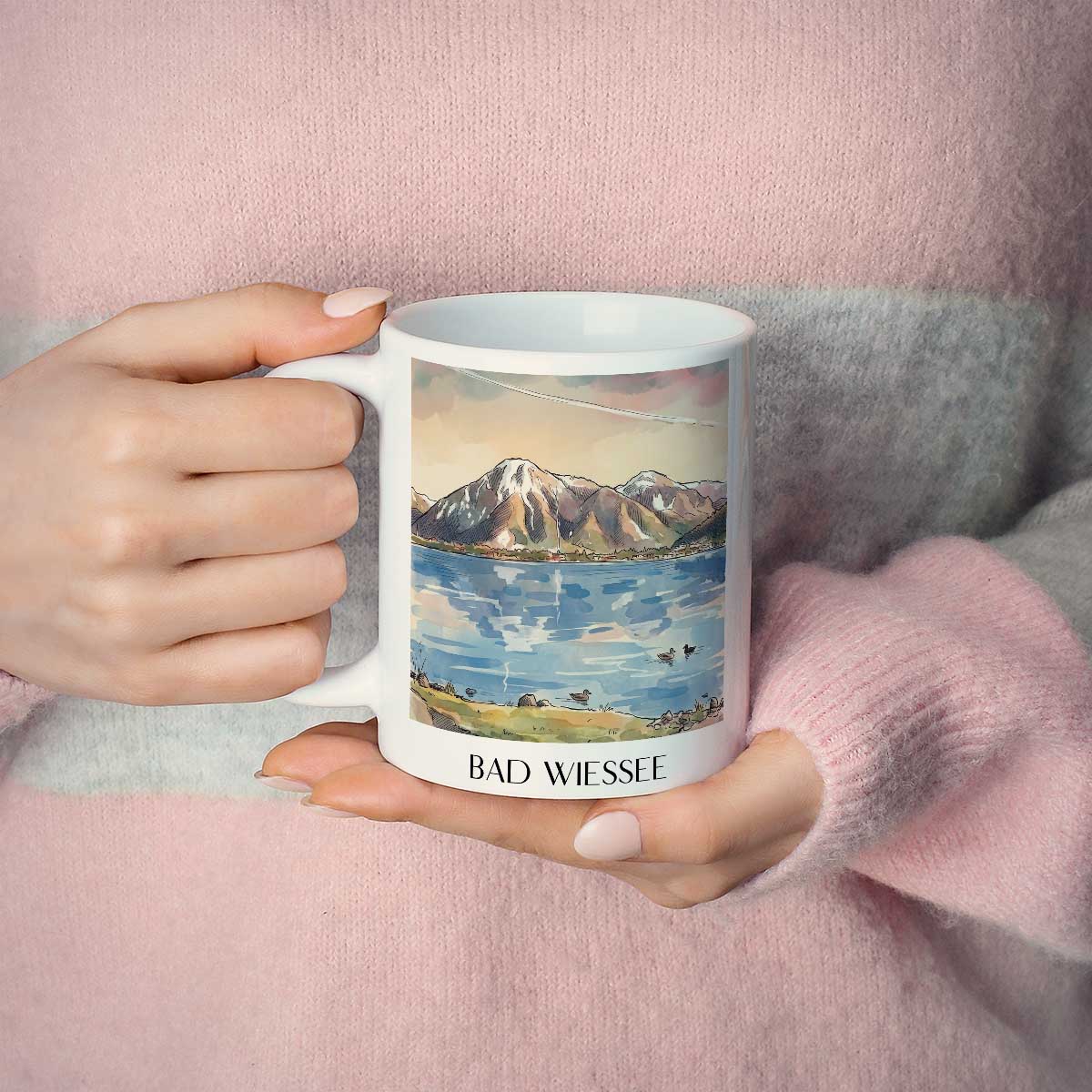 bad-wiessee-tegernsee-deutschland-kaffeebecher-aquarell