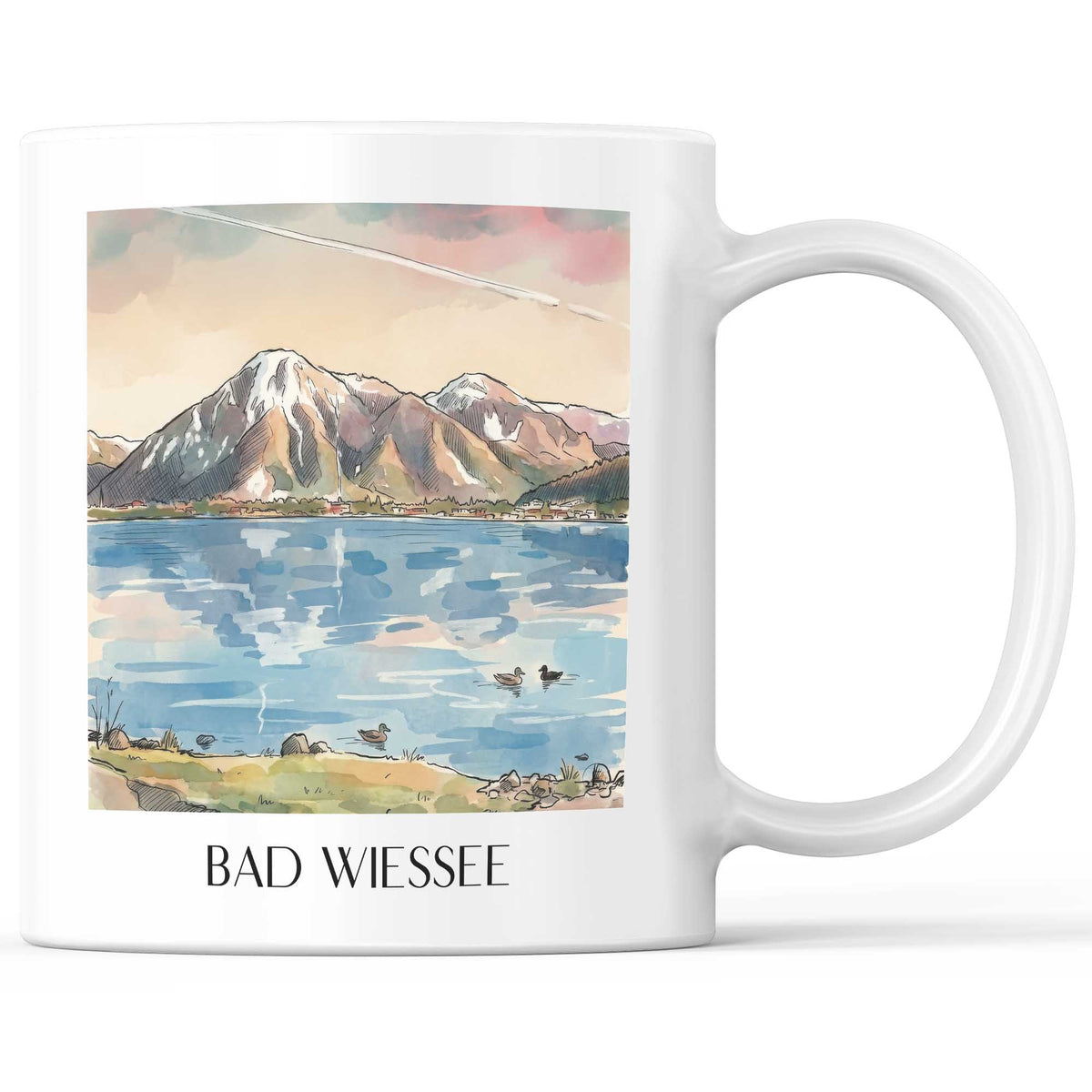 bad-wiessee-tegernsee-deutschland-kaffeebecher-aquarell