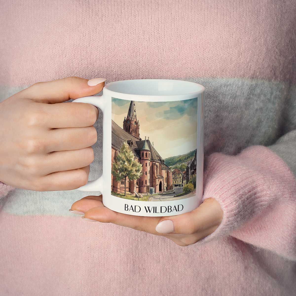 bad-wildbad-nordschwarzwald-deutschland-kaffeebecher-aquarell