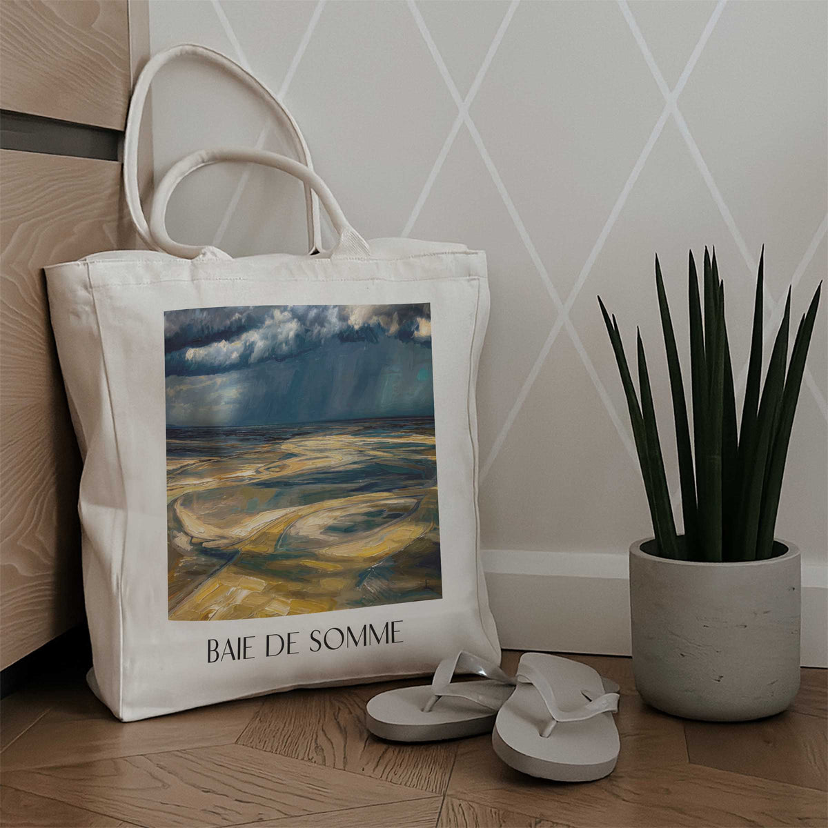 baie-de-somme-frankreich-frankreich-einkaufstasche-oil-painting-oelgemaelde