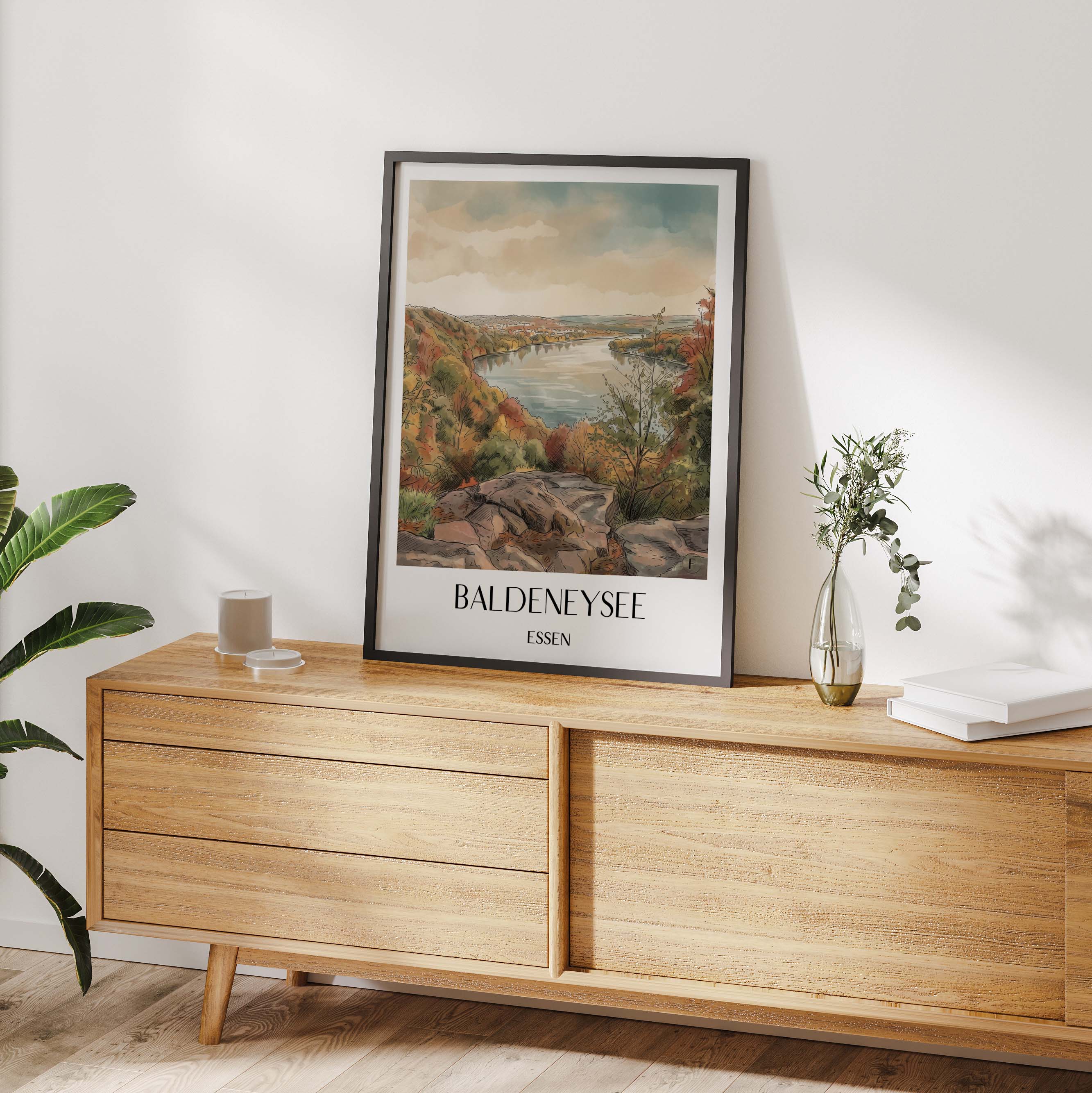 baldeneysee-essen-deutschland-poster-aquarell