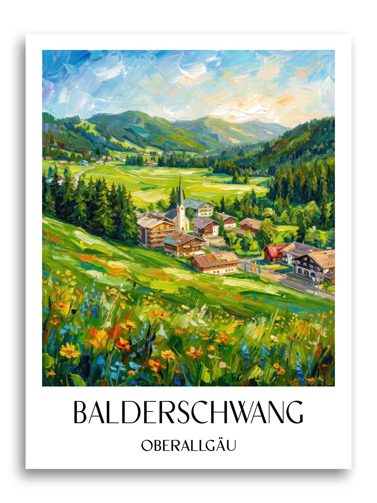 balderschwang-oberallgäu-deutschland-poster-oil-painting-oelgemaelde