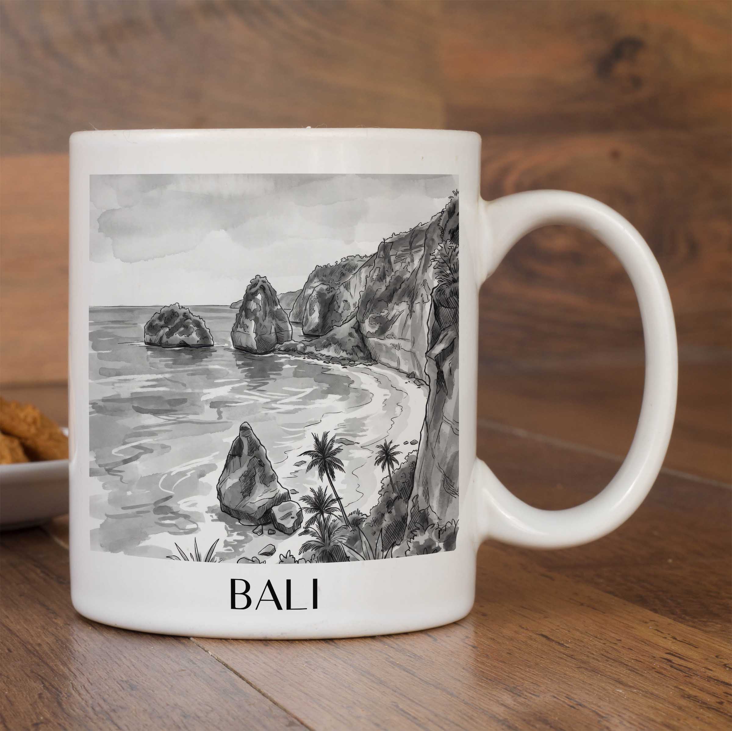 bali-indonesien-kaffeebecher-aquarell-schwarz-weiss