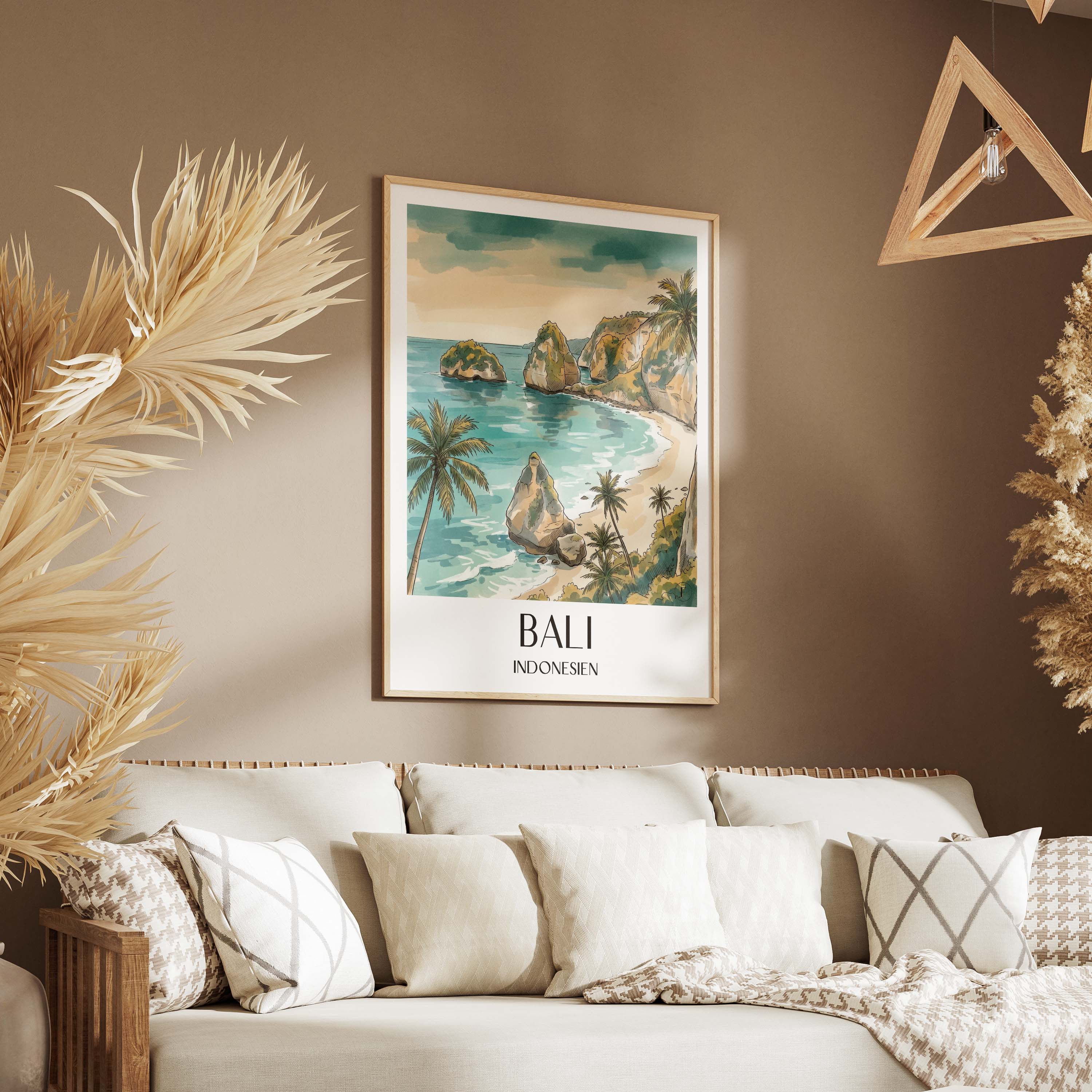 bali-indonesien-poster-aquarell