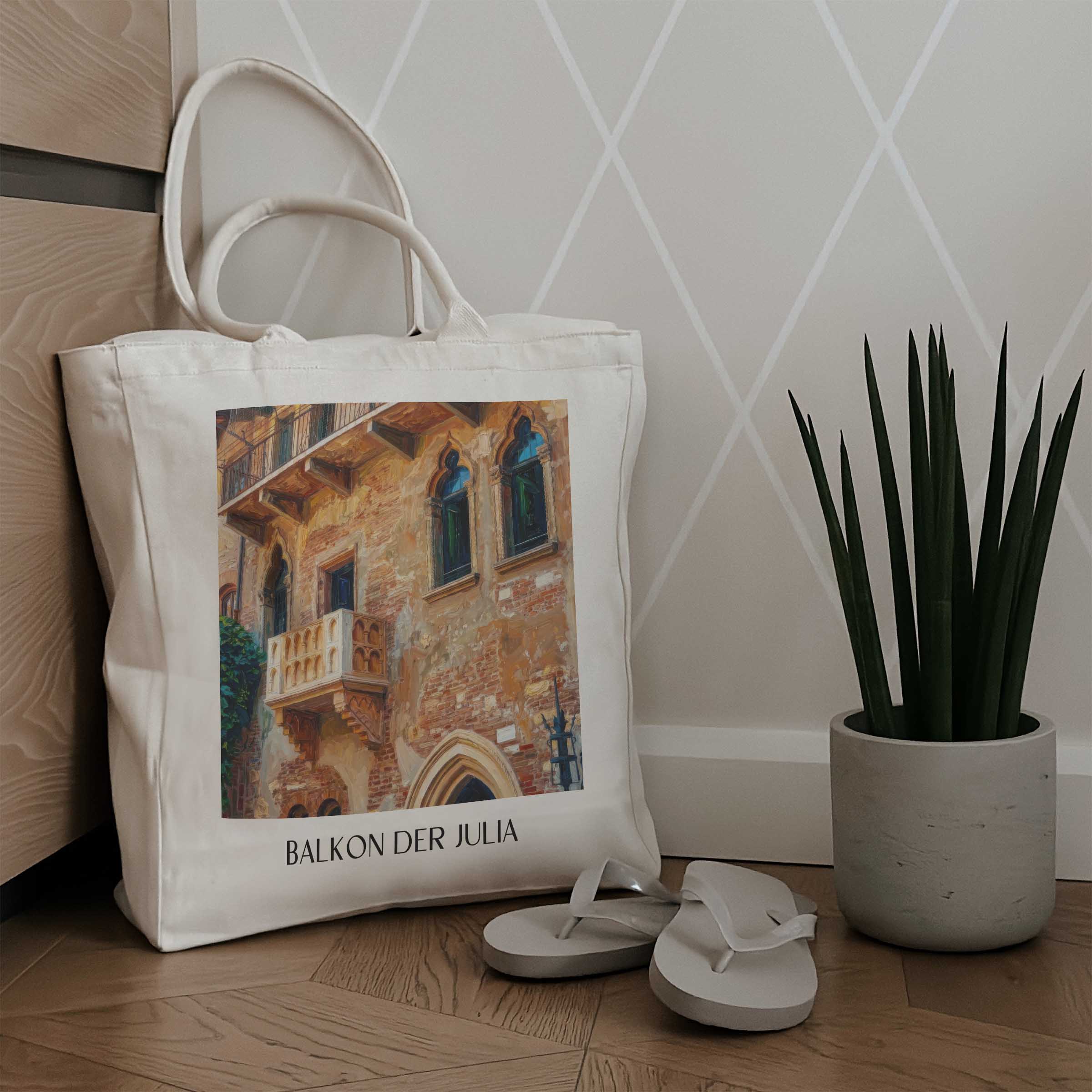 balkon-der-julia-verona-italien-einkaufstasche-oil-painting-oelgemaelde